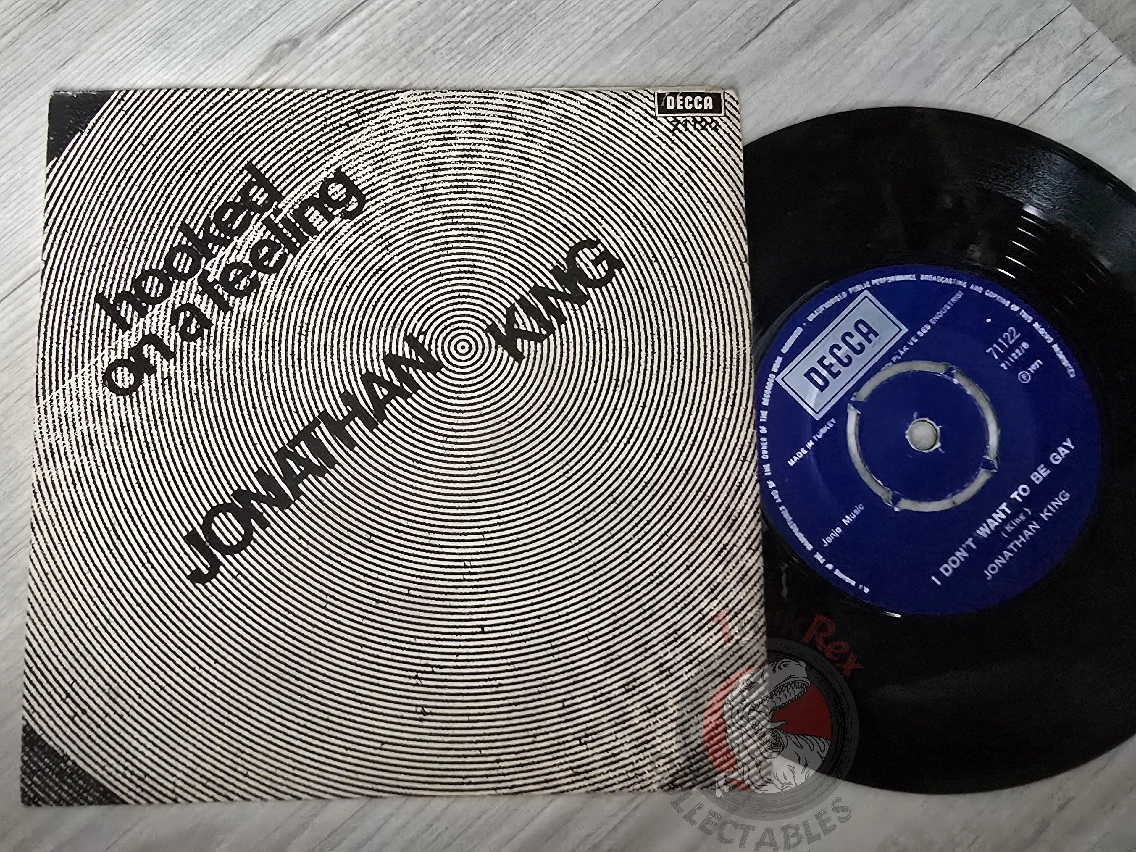 Jonathan King – Hooked On A Feeling 7" Turkish Pressing Vinyl Turkey Edition