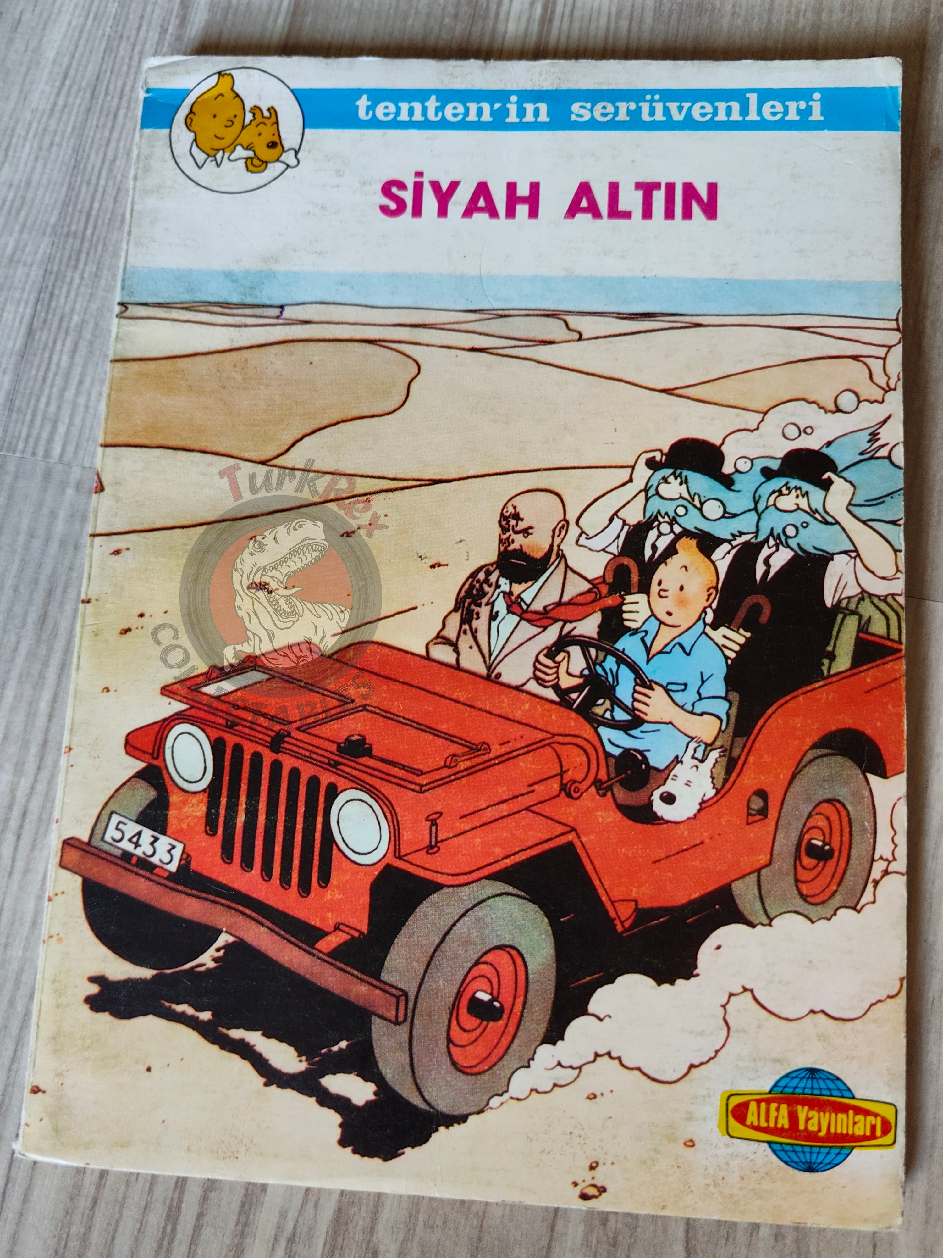 Tintin – Land of Black Gold mid 1980s Turkish Edition Comic Turkey 1