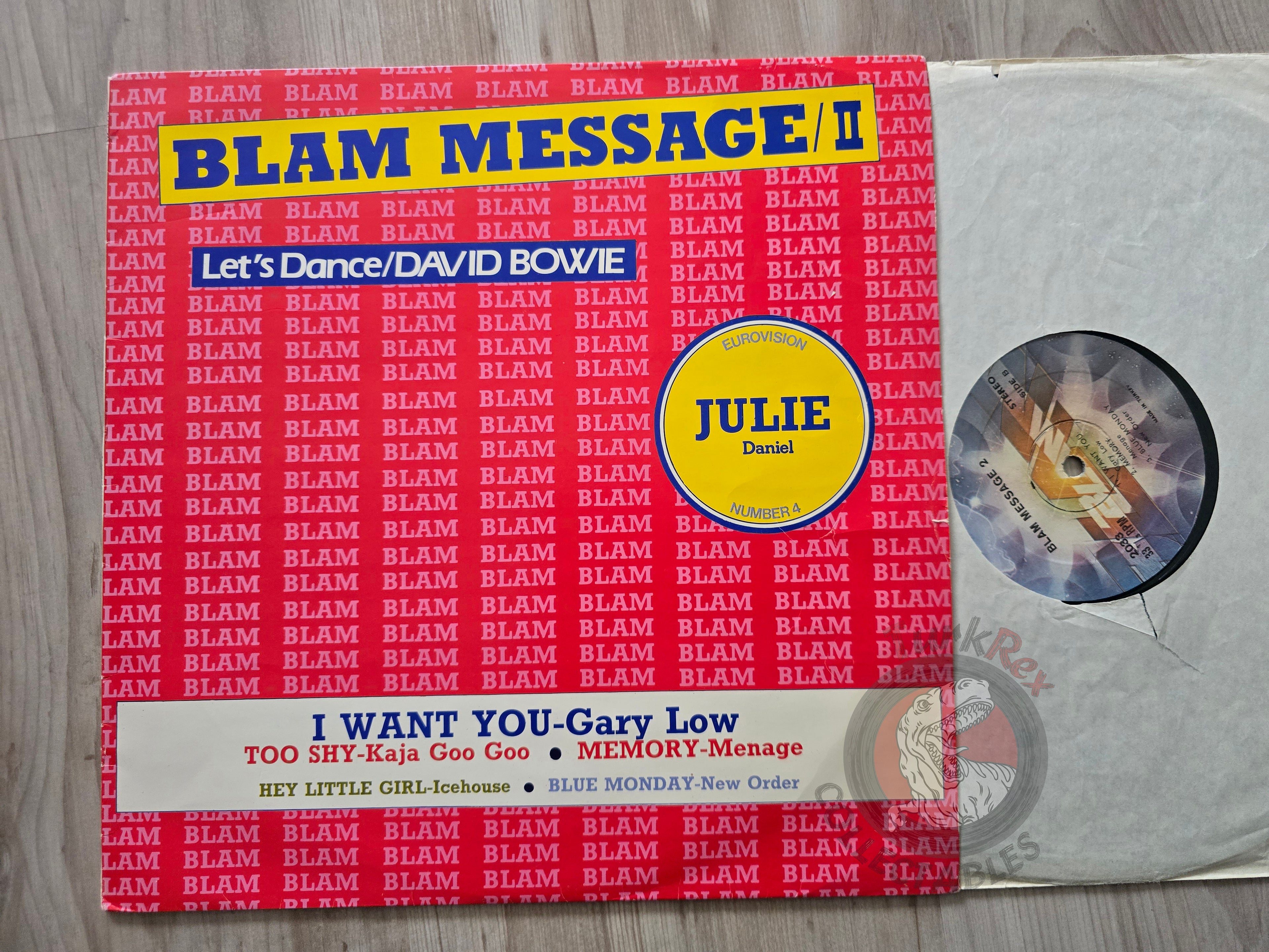 Various – Blam Message / II Turkish Pressing Vinyl Turkey Edition David Bowie