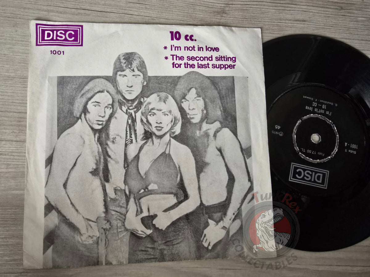10cc – I'm Not In Love 7" Turkish Pressing Vinyl Turkey Edition