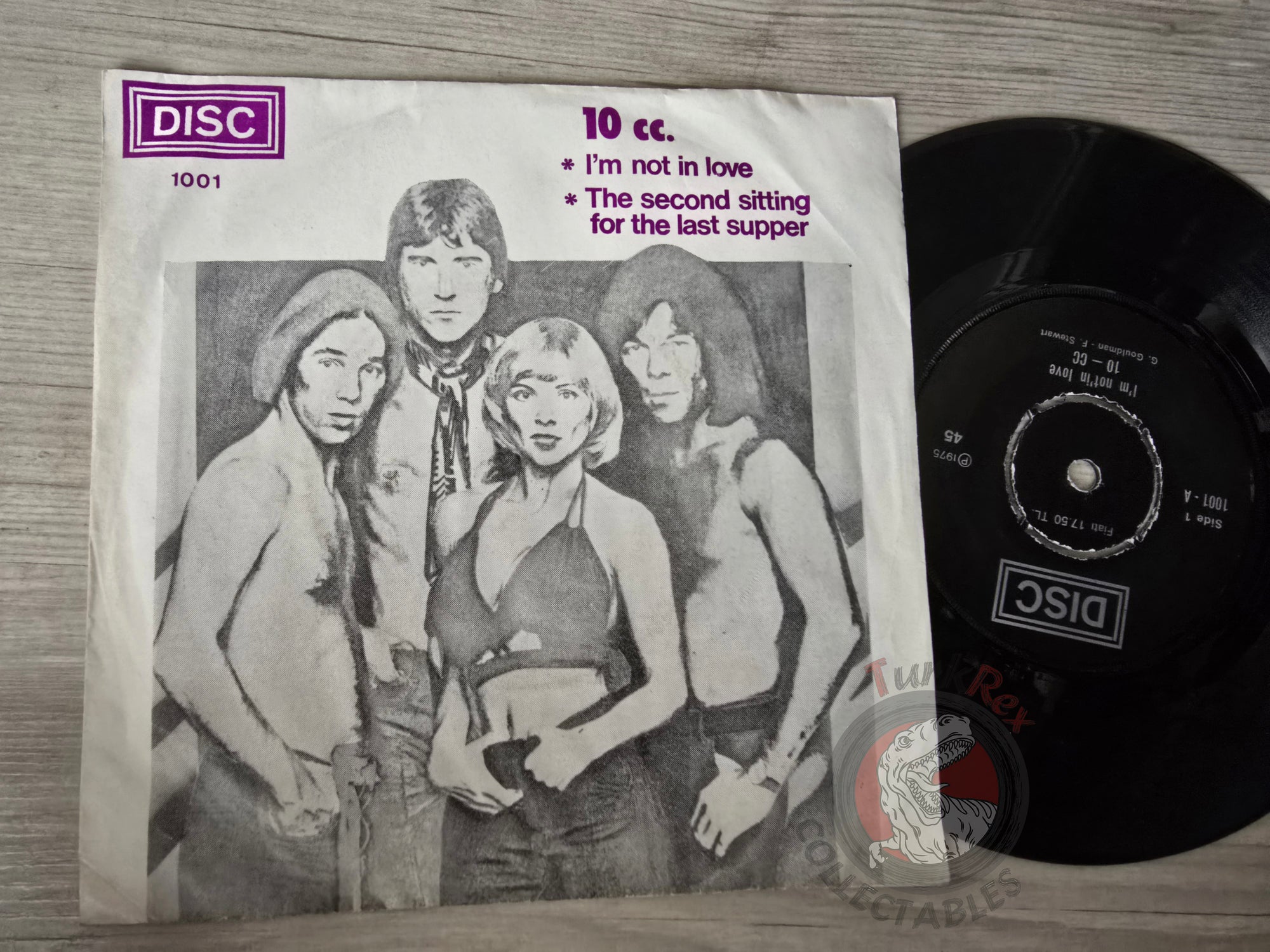 10cc – I'm Not In Love 7" Turkish Pressing Vinyl Turkey Edition