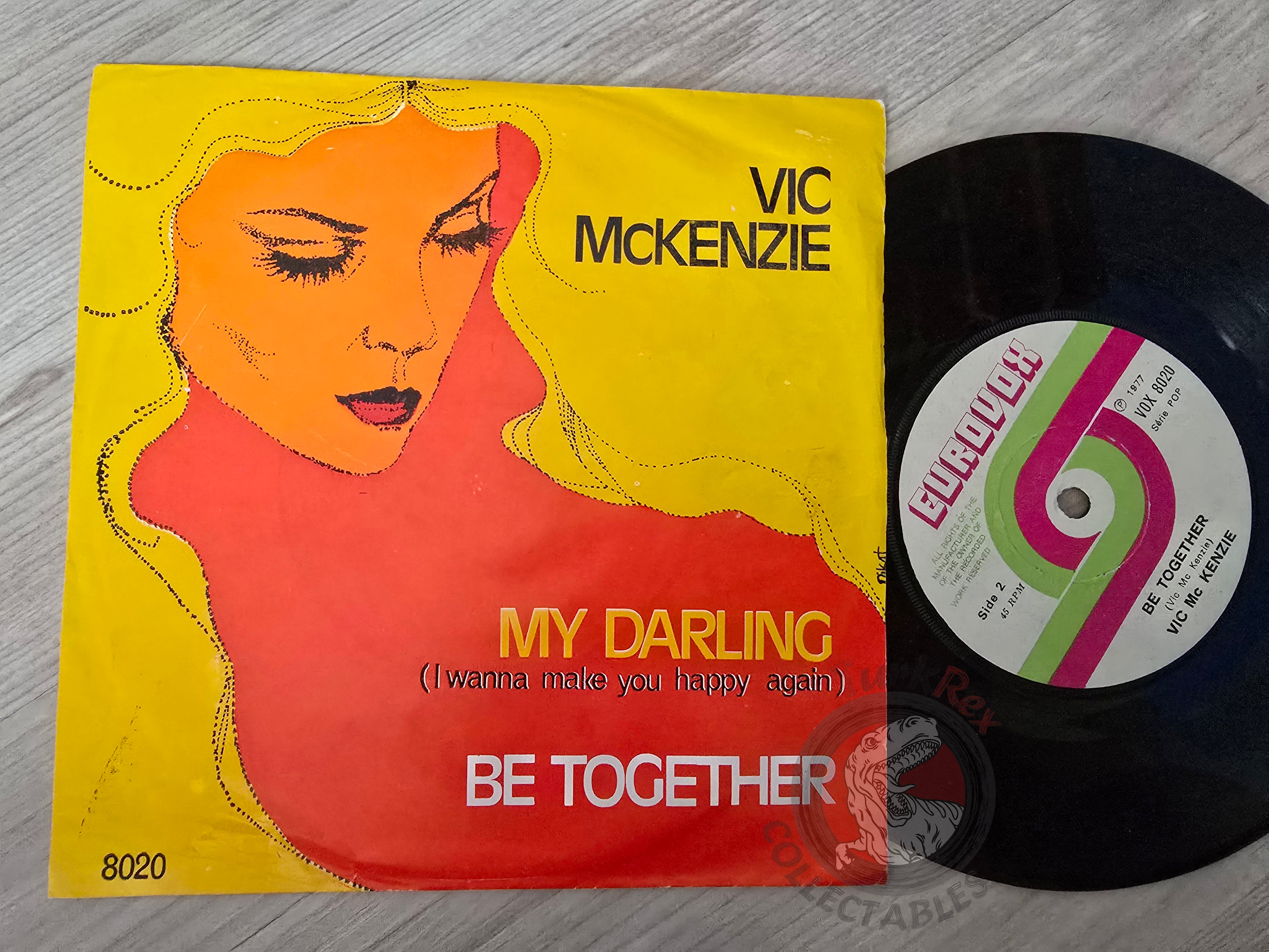 Vic McKenzie – Hey My Darling 7" Turkish Pressing Vinyl Turkey Edition