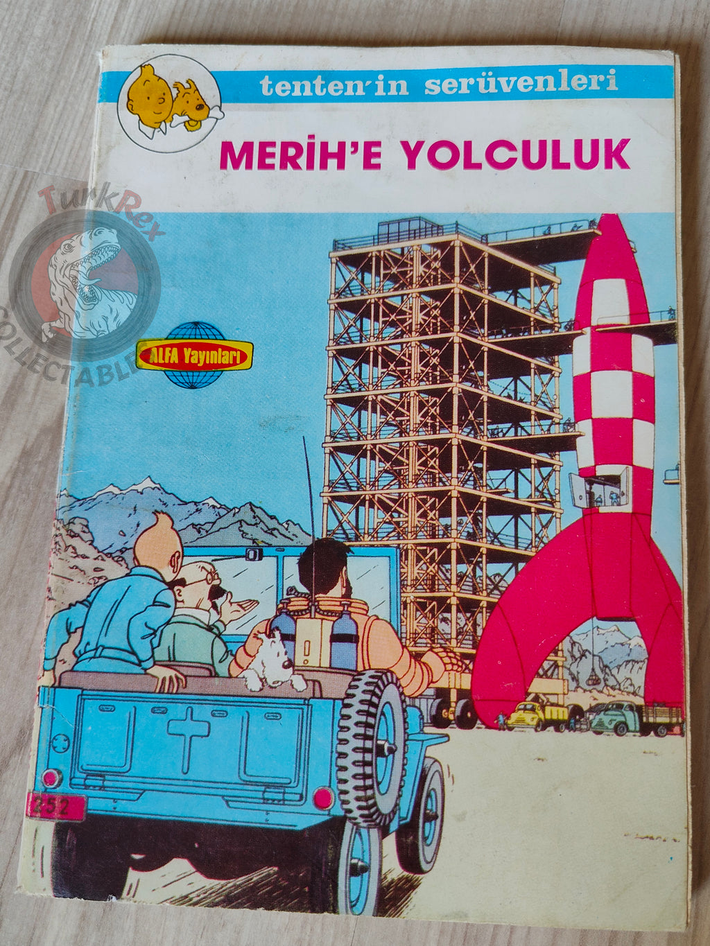 Tintin – Destination Moon mid 1980s Turkish Edition Comic Turkey 2