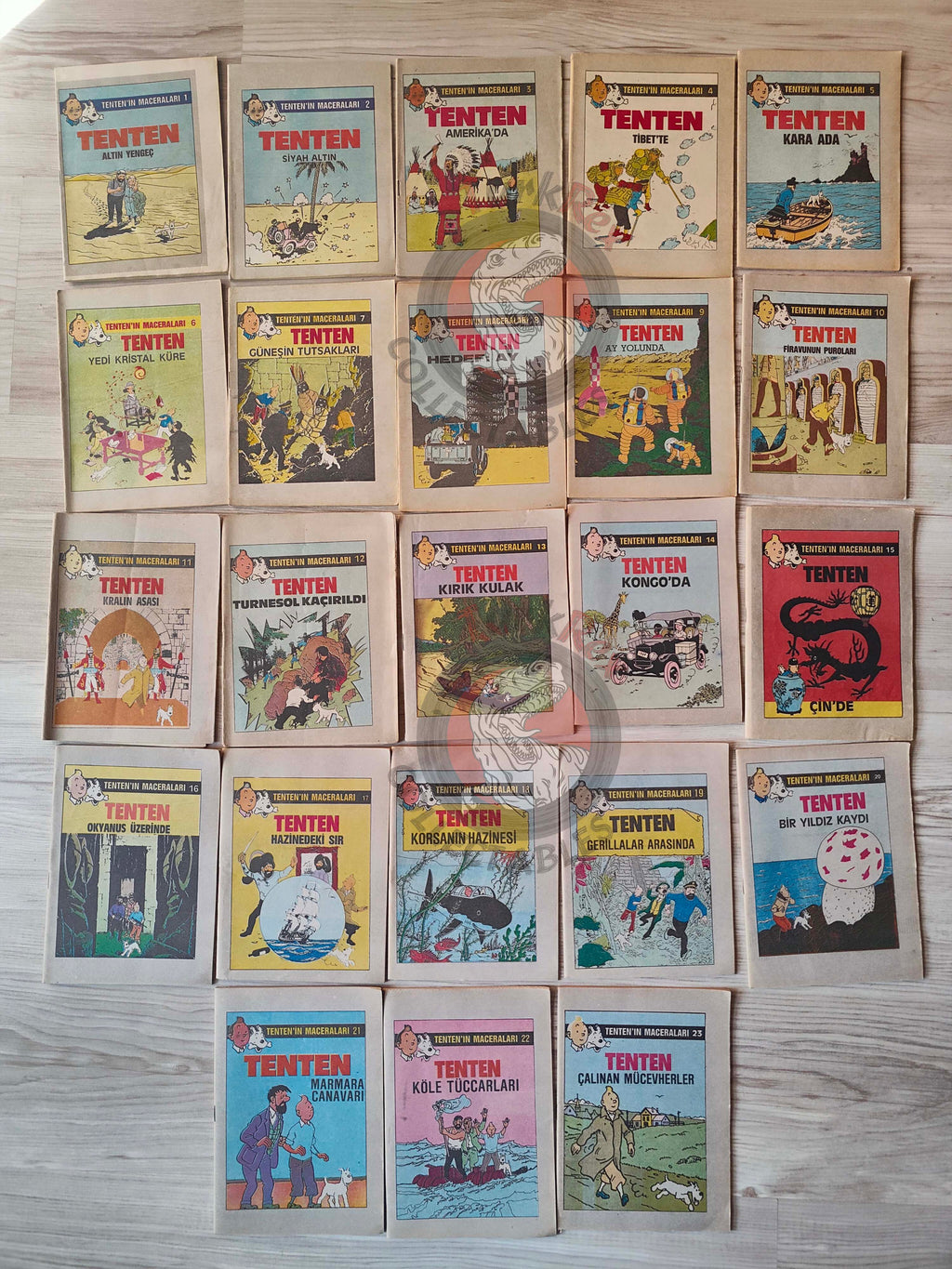 Tintin – Lot of 23 Complete Set 1989 Turkish Edition Comic Turkey