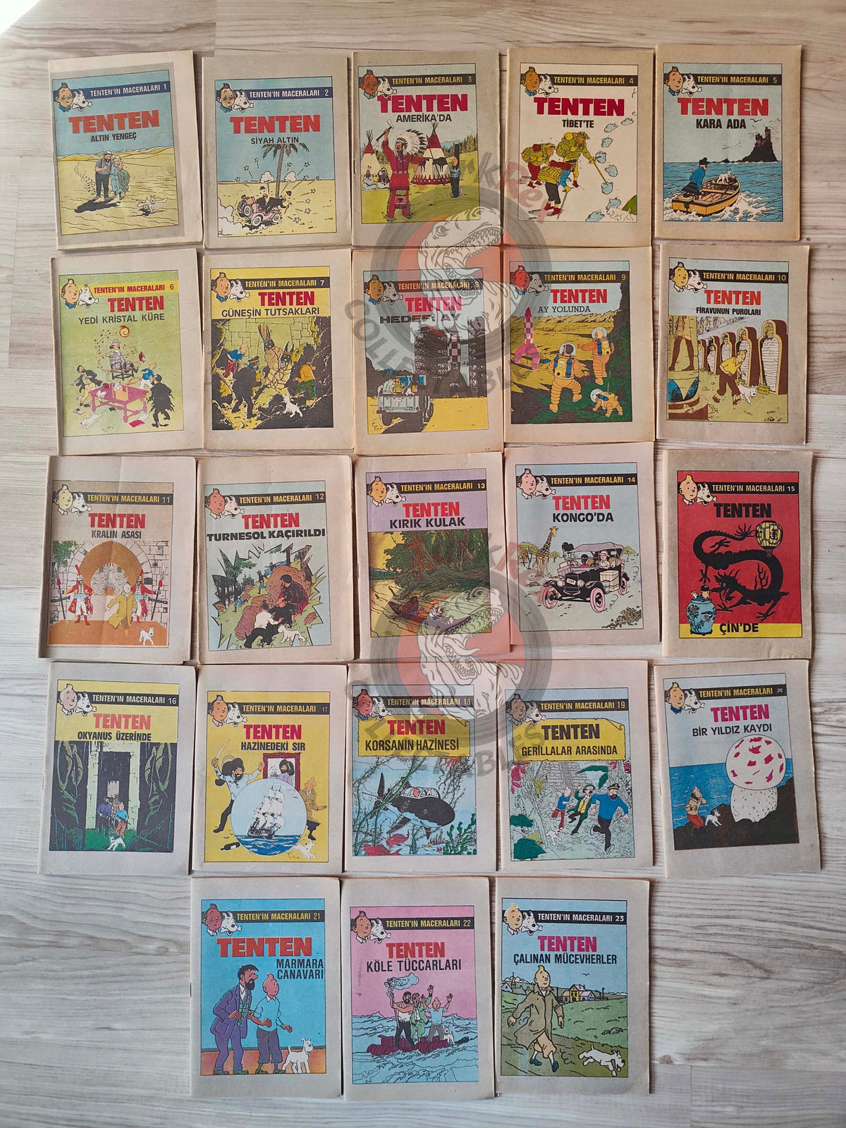 Tintin – Lot of 23 Complete Set 1989 Turkish Edition Comic Turkey