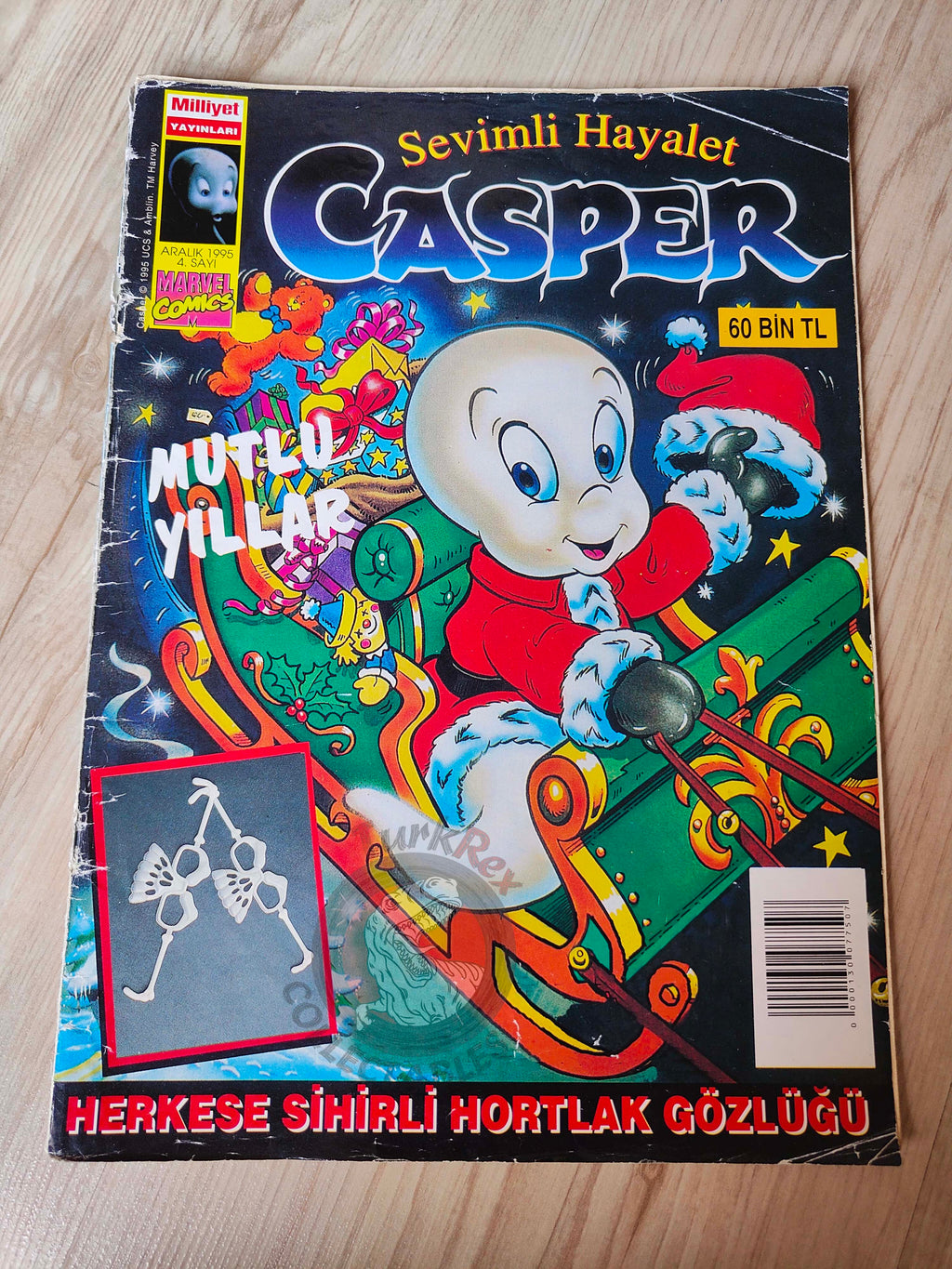 Casper the Friendly Ghost Magazine – Issue #4 1995 Turkish Comic Turkey