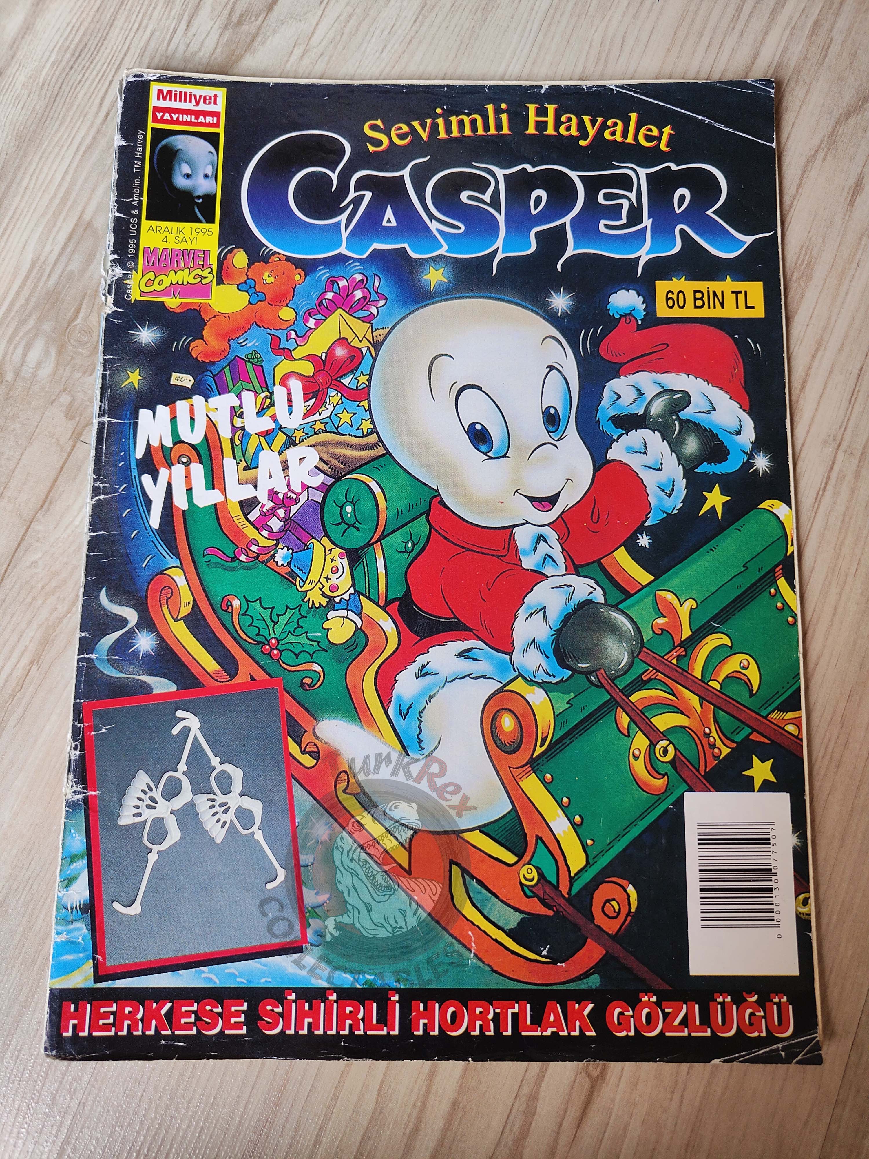 Casper the Friendly Ghost Magazine – Issue #4 1995 Turkish Comic Turkey