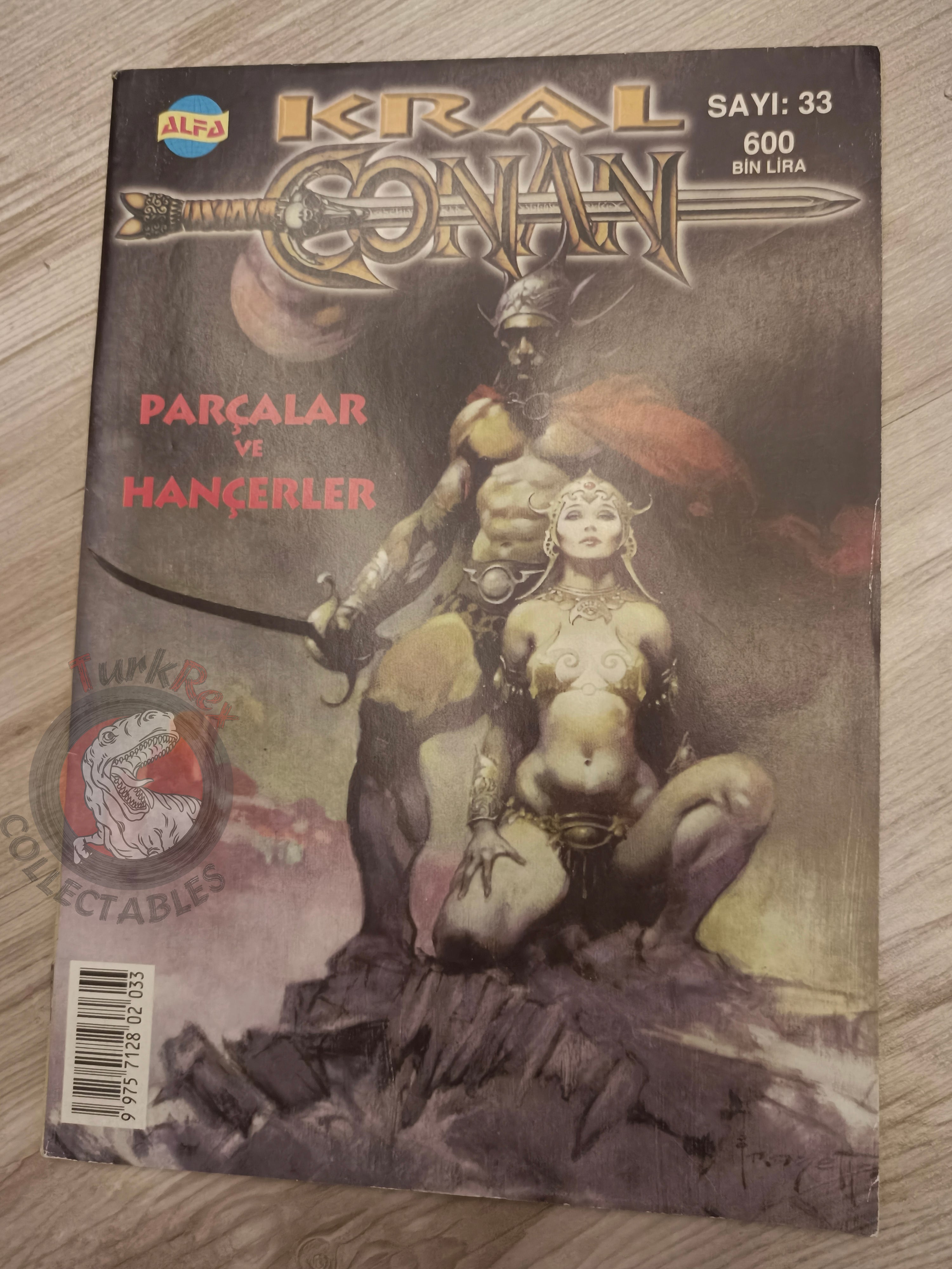 Kral Conan #33 King Conan #24 #25 Turkish Comic Turkey Frank Frazetta Prince Conn