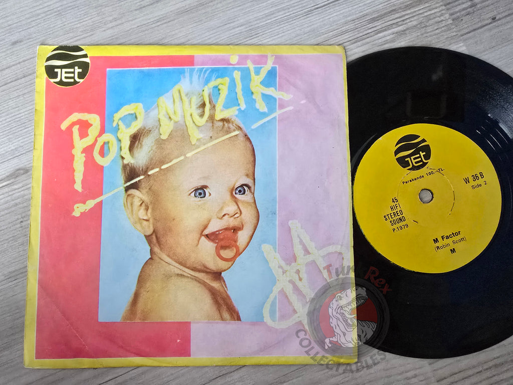 Robin Scott M – Pop Muzik 7" Turkish Pressing Vinyl Turkey Edition