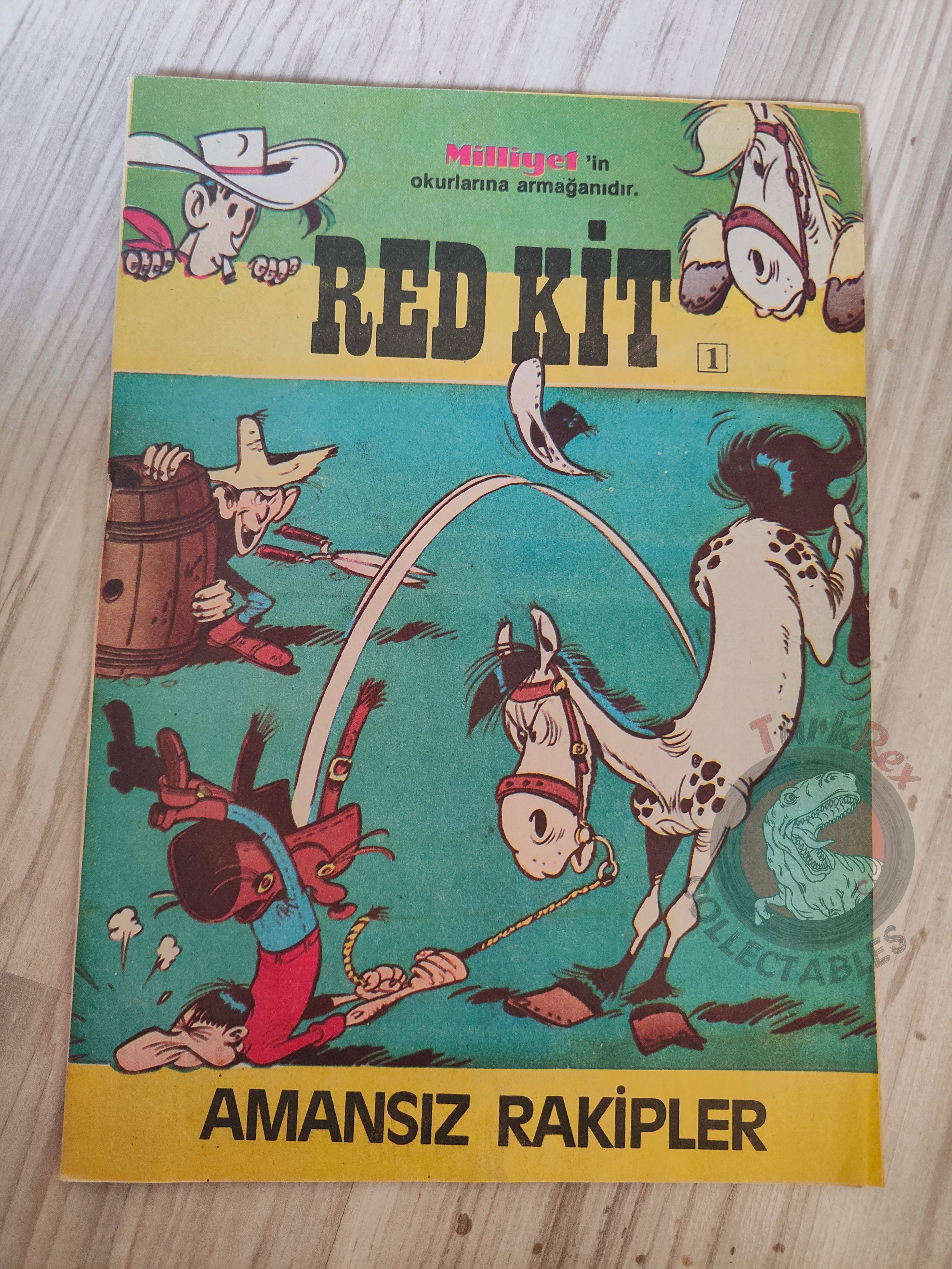 Lucky Luke #1 Les Rivaux de Painful Gulch 1990s Turkish Comic Turkey