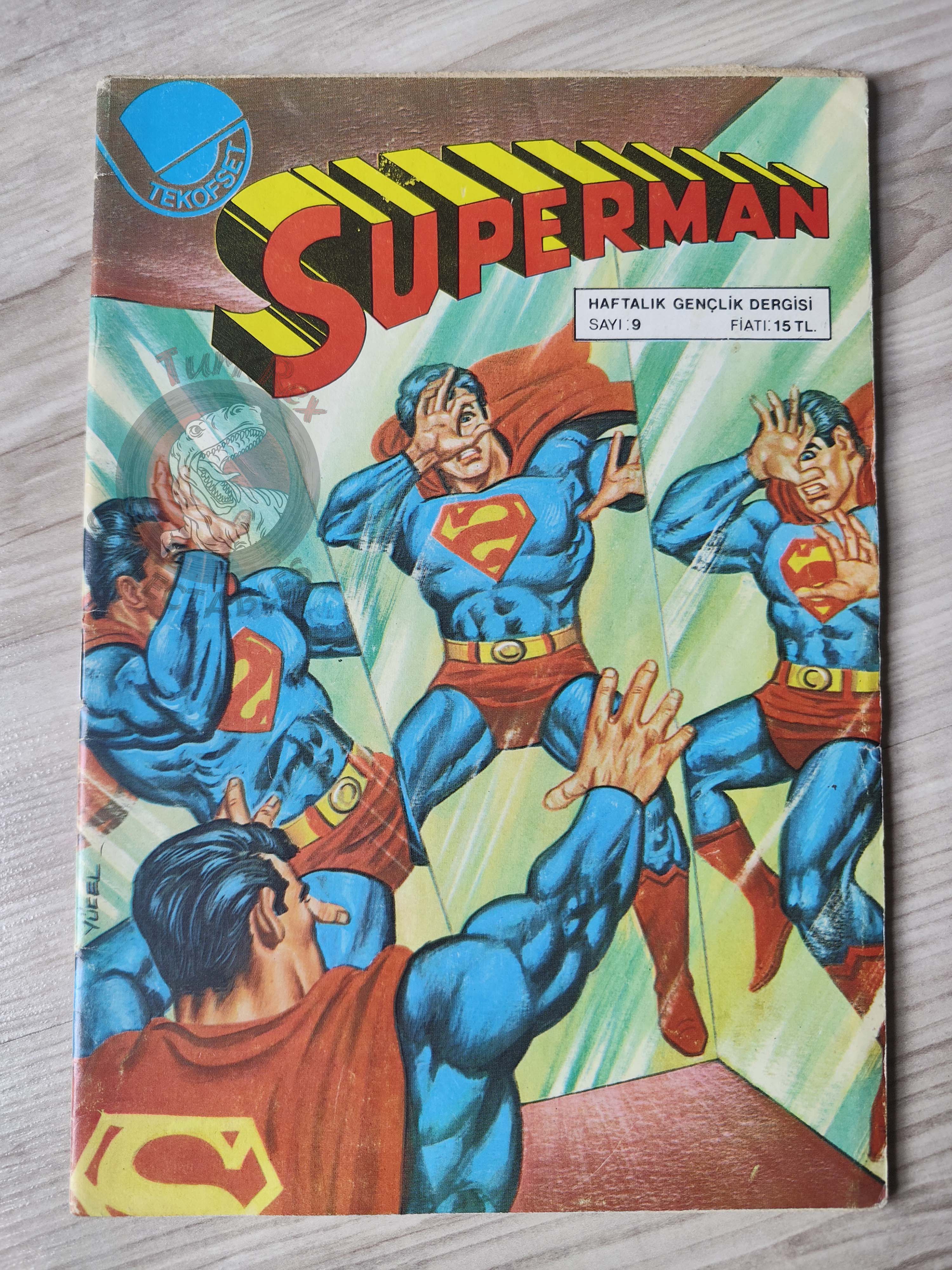 Superman #9 1980 Turkish Comic Turkey #332 Supergirl Family #192 Fuss Pot Norman Mansbridge