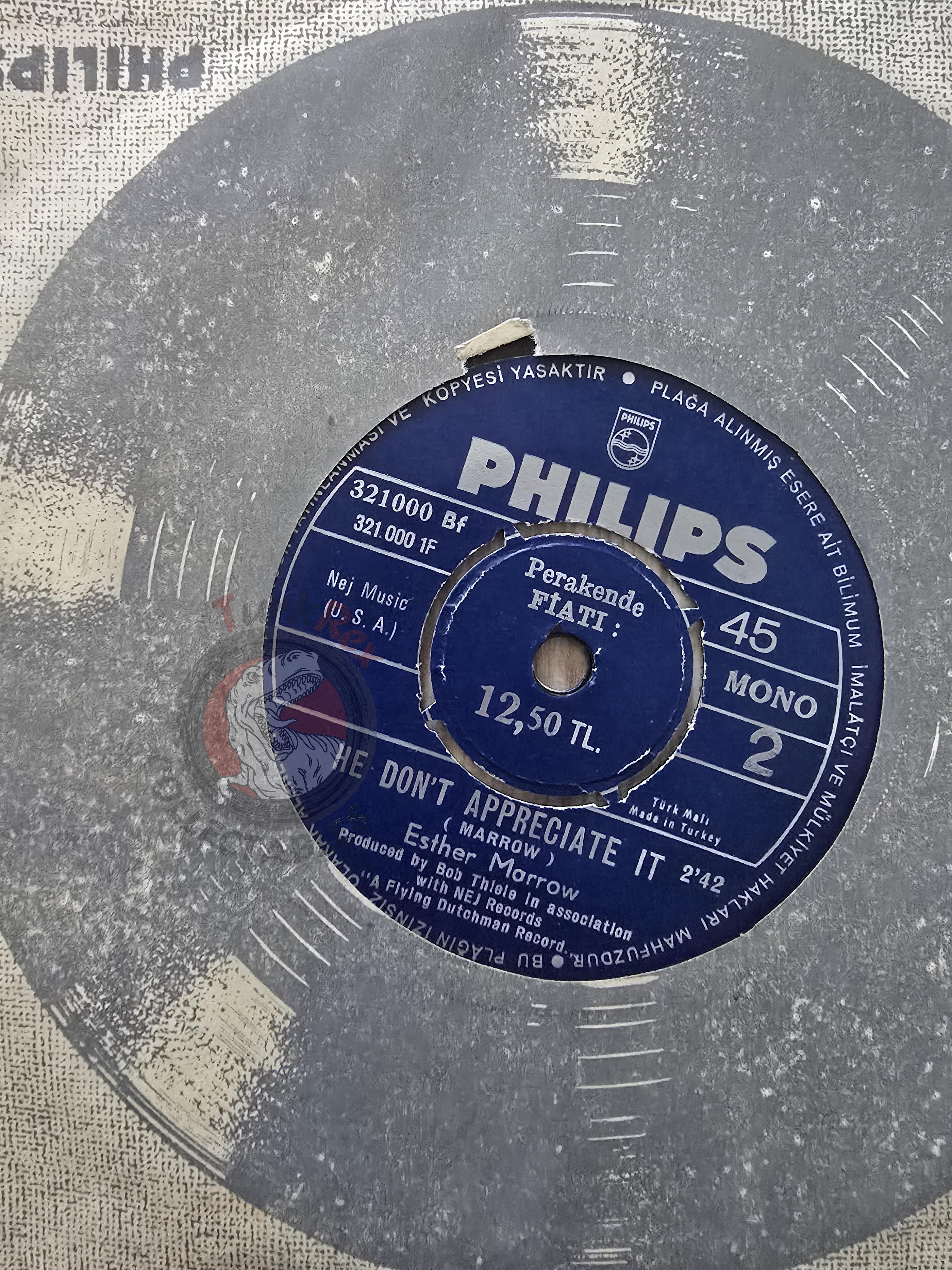 Esther Marrow – Mama / He Don't Appreciate It 7" Turkish Pressing Vinyl Turkey Edition