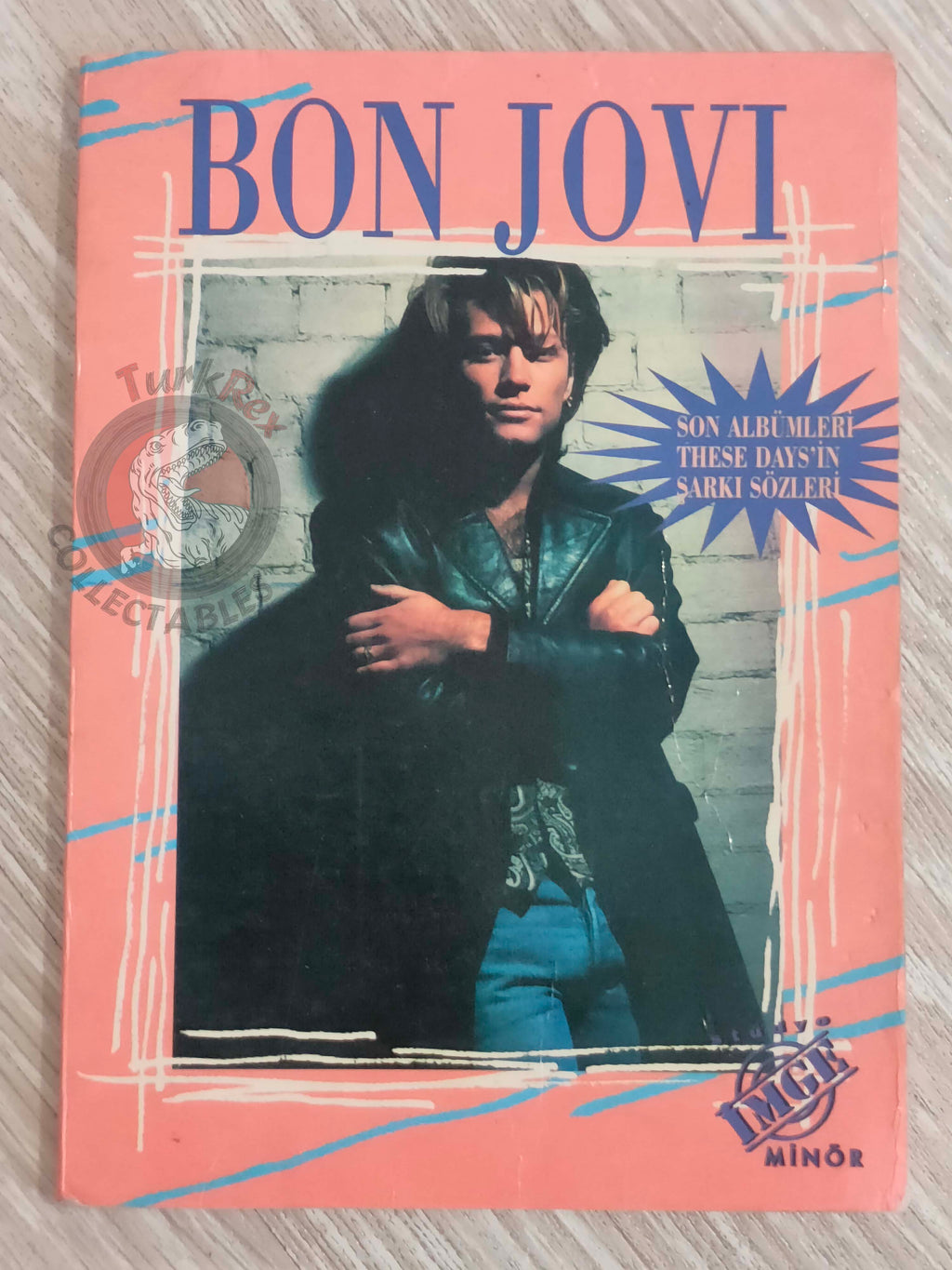 Bon Jovi Biography Book 1995 1st by Turkish Writer Book Turkey