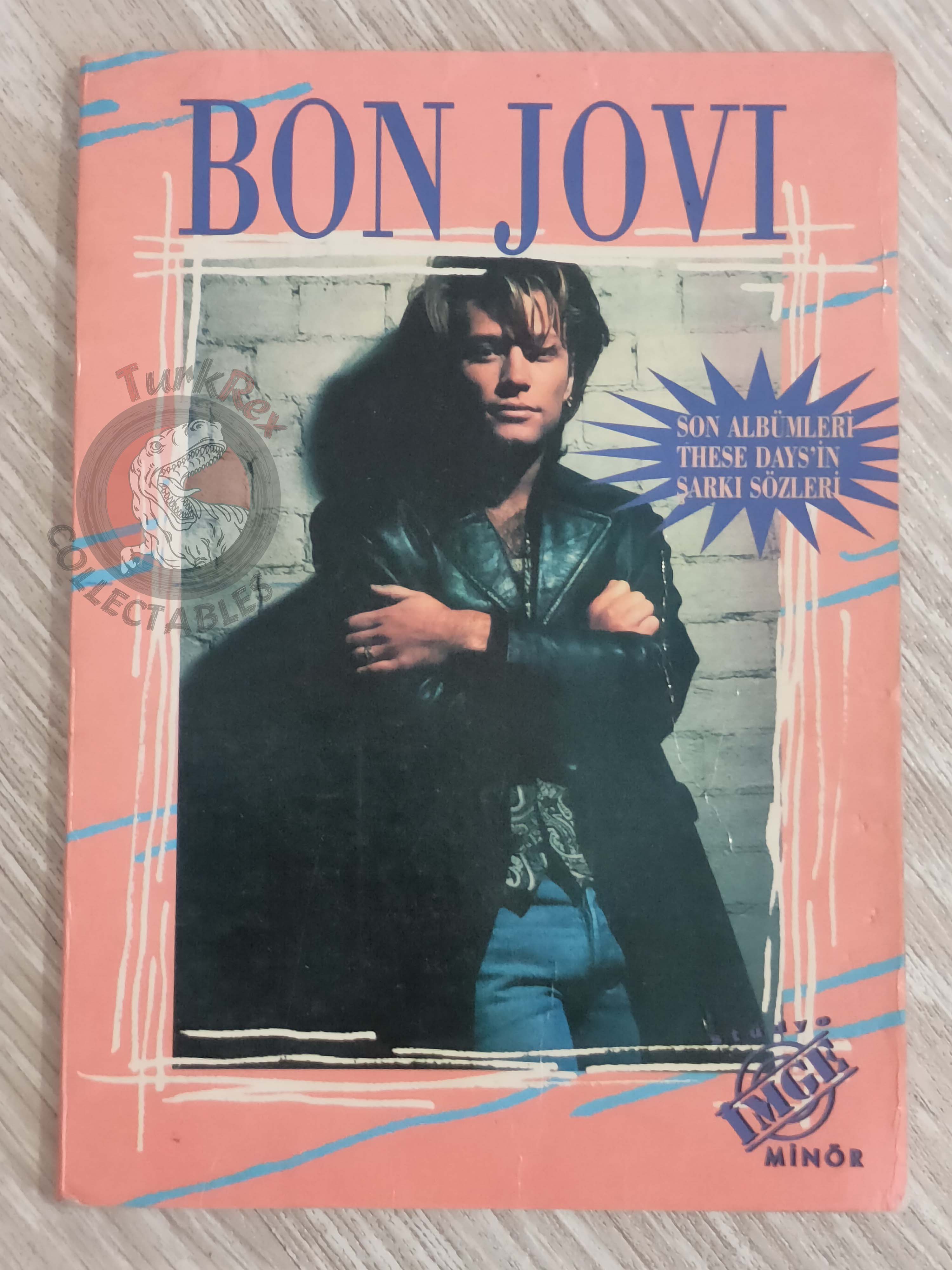 Bon Jovi Biography Book 1995 1st by Turkish Writer Book Turkey