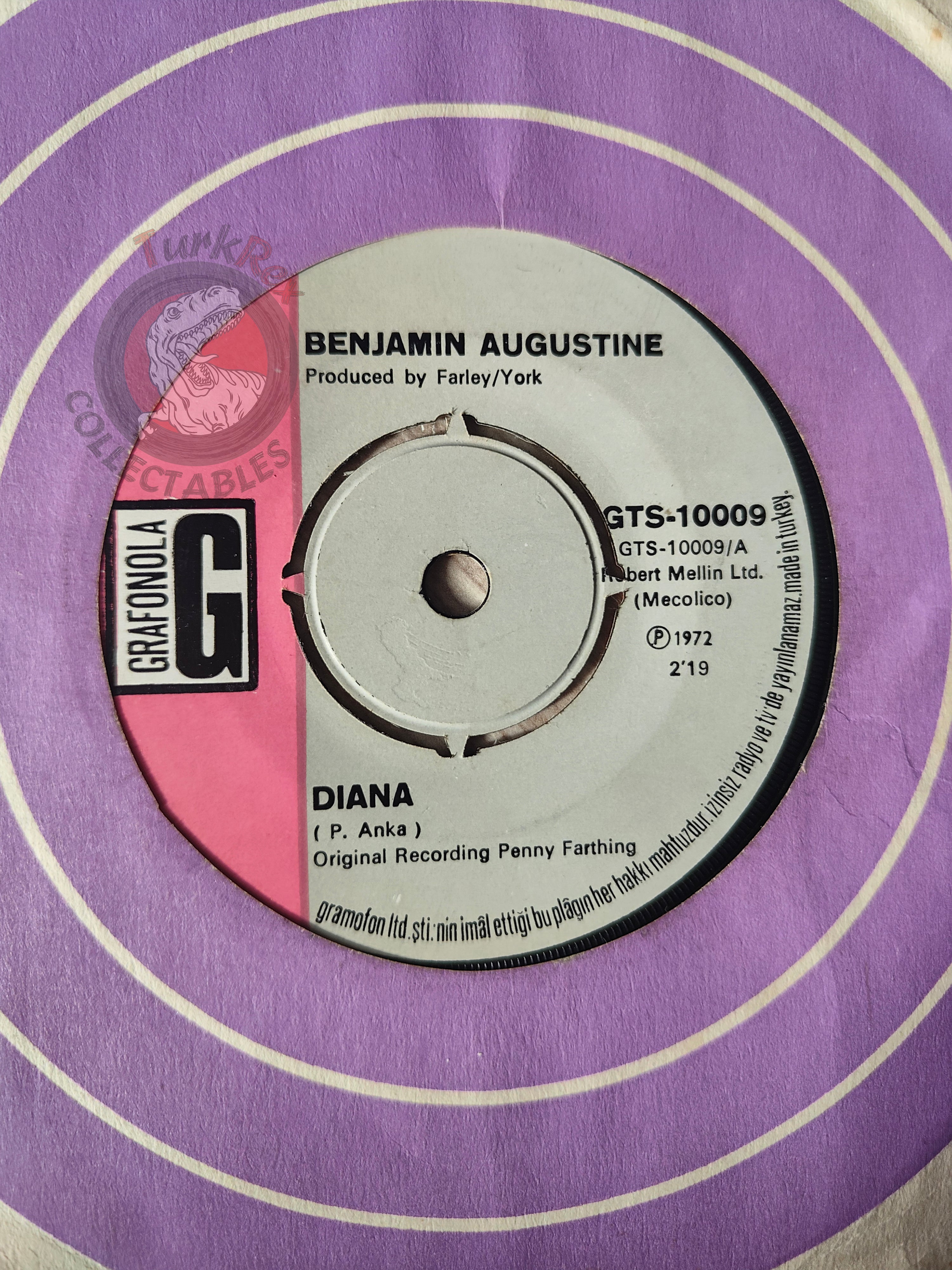 Benjamin Augustine – Diana 7" Turkish Pressing Vinyl Turkey Edition