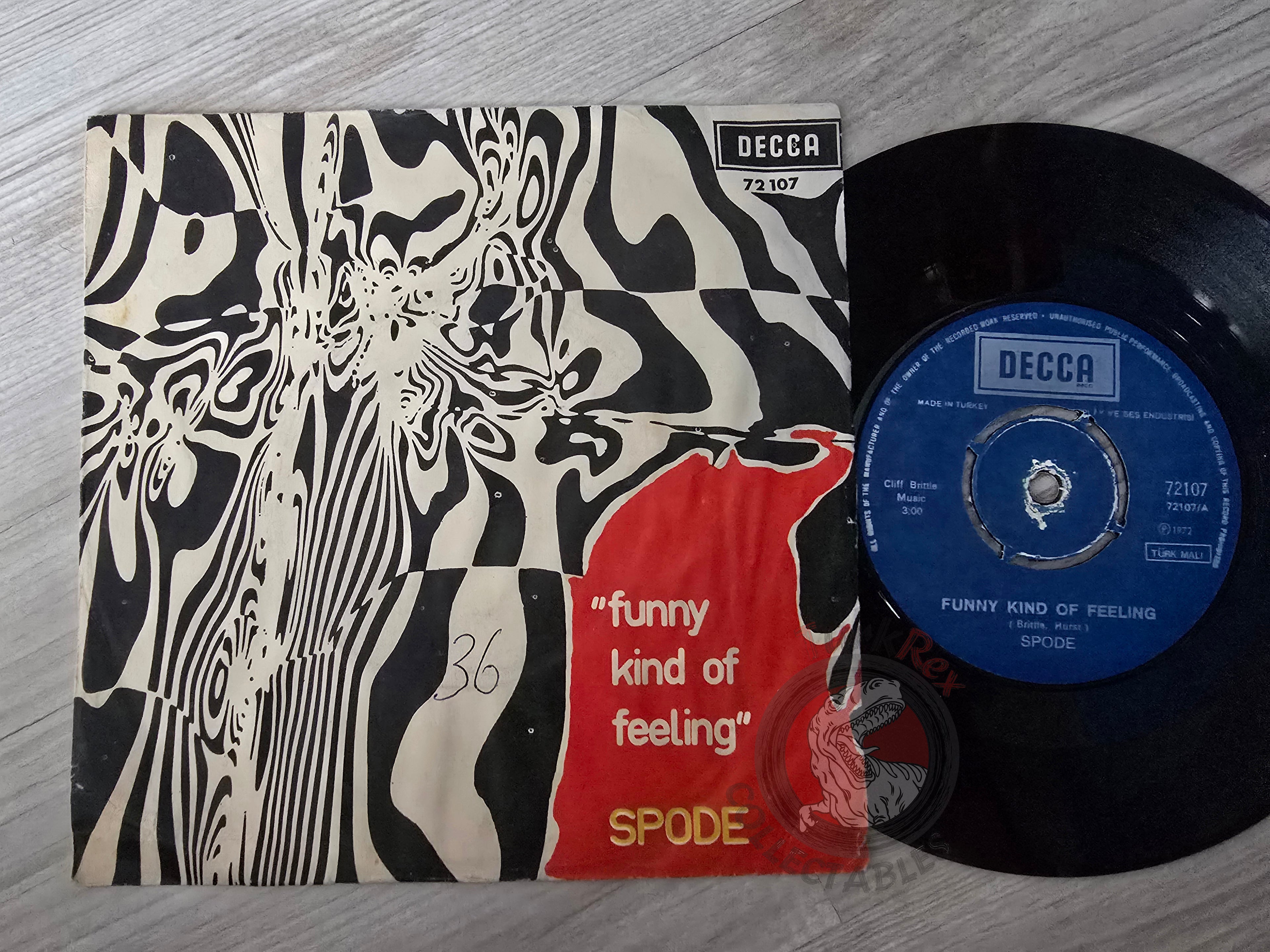 Spode – Funny Kind Of Feeling 7" Turkish Pressing Vinyl Turkey Edition