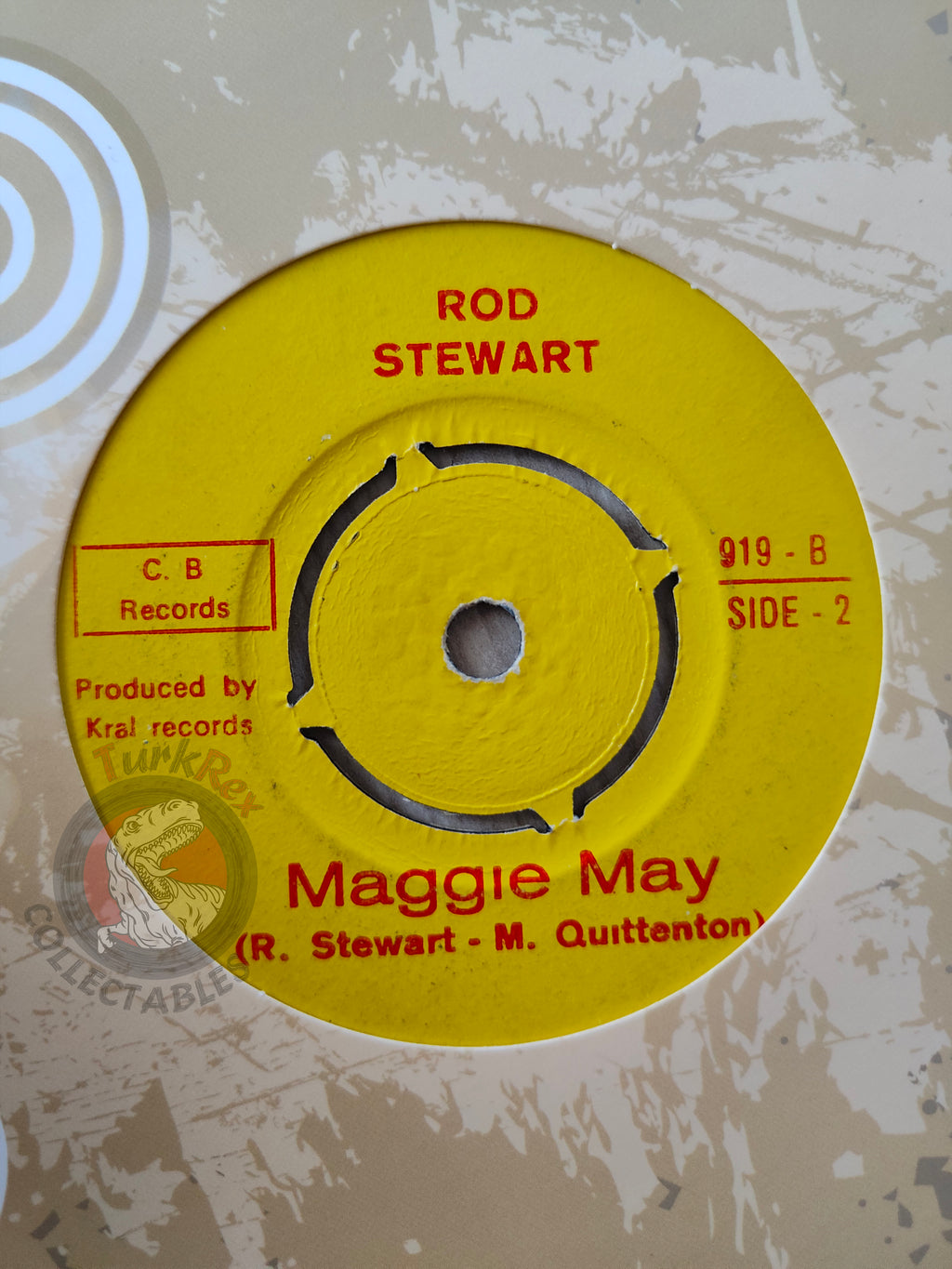 Rod Stewart & Gilbert Montagné – The Fool / Maggie May 7" Turkish Pressing Vinyl Turkey Edition