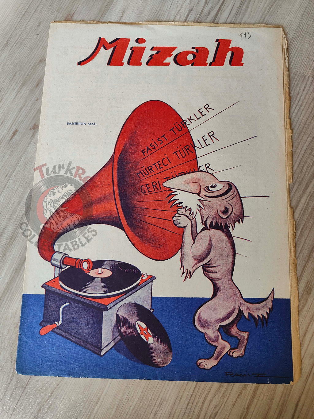 Mizah 1948 Humor Magazine Turkish Turkey His Master’s Voice