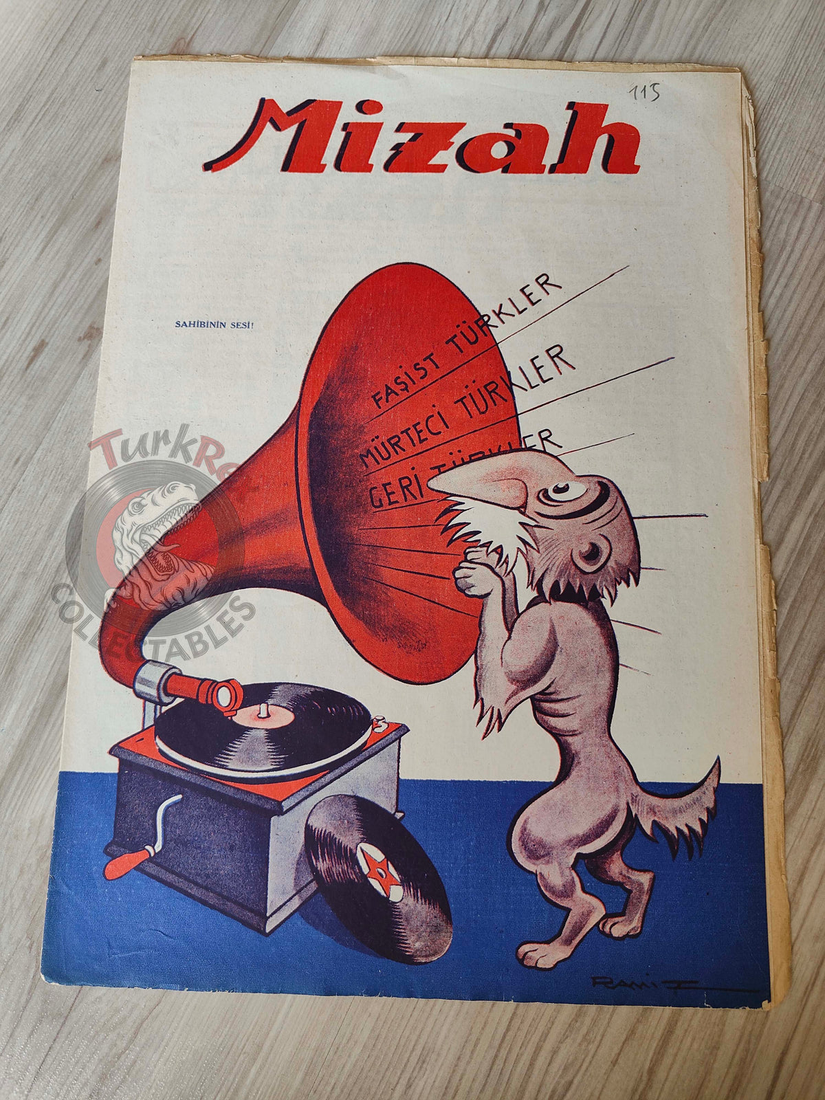 Mizah 1948 Humor Magazine Turkish Turkey His Master’s Voice