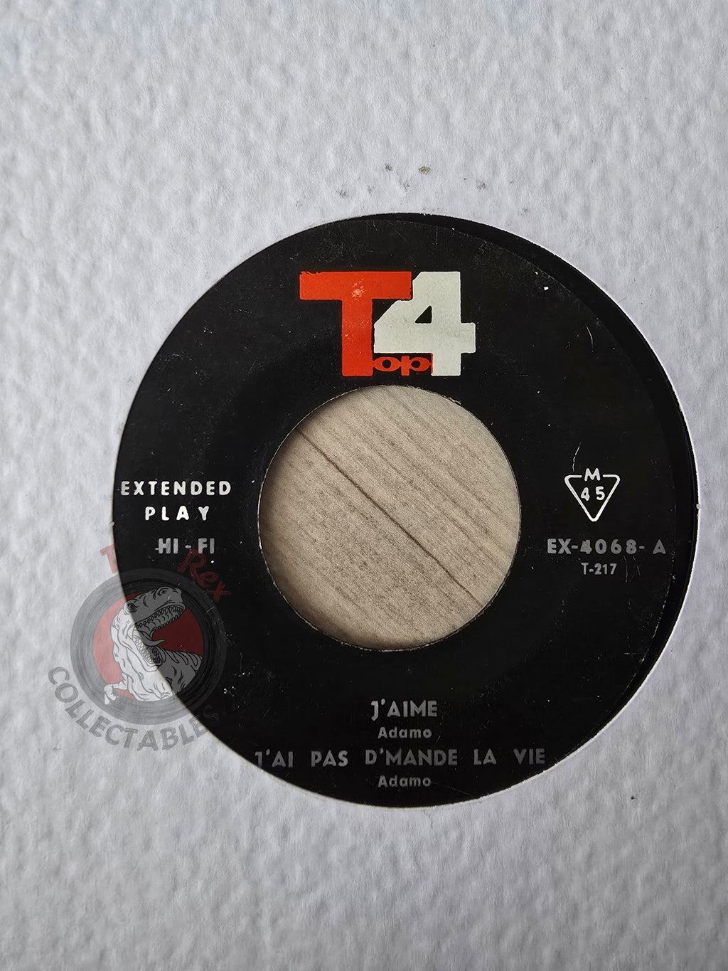 Adamo / Enrico Macias – J'aime 7" Iran Pressing Vinyl Iranian Edition