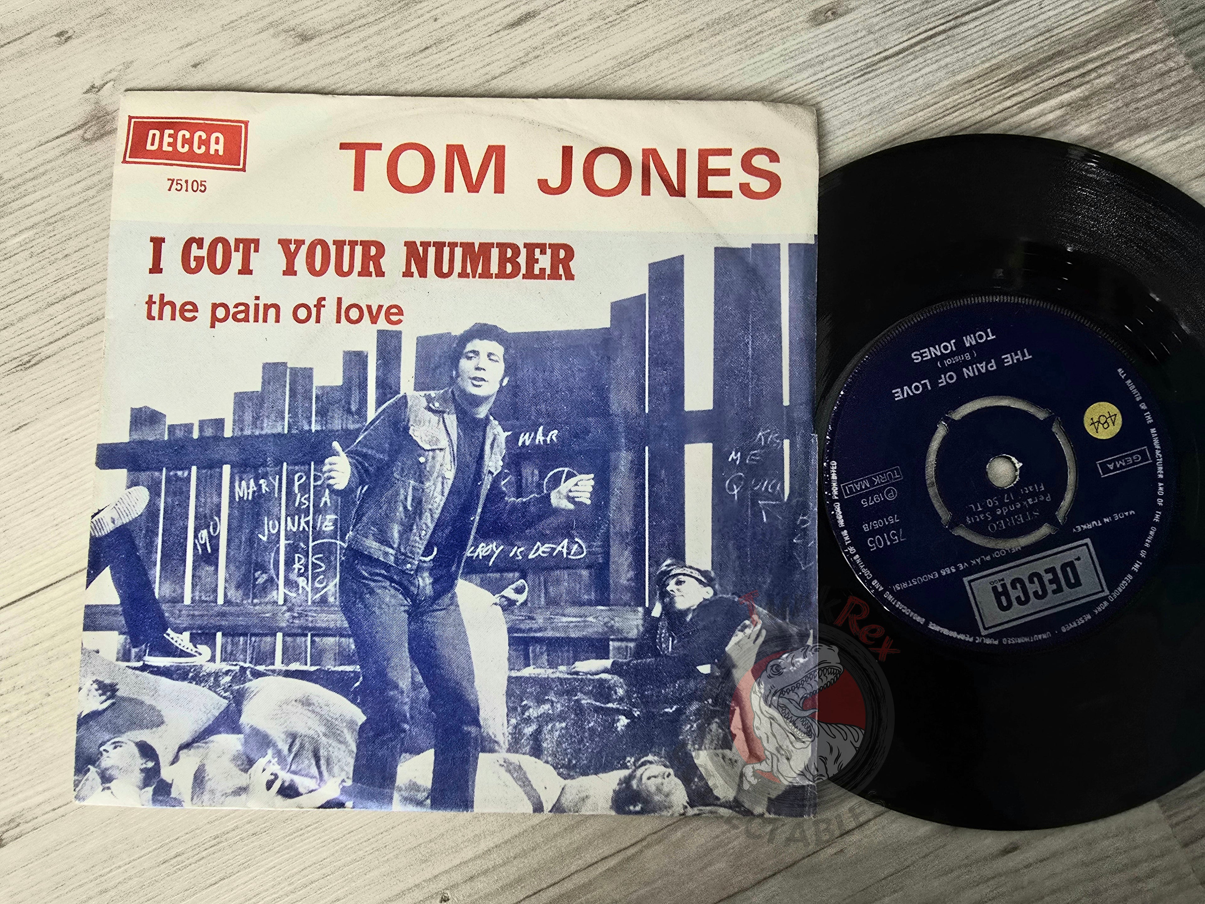 Tom Jones – I Got Your Number 7" Turkish Pressing Vinyl Turkey Edition