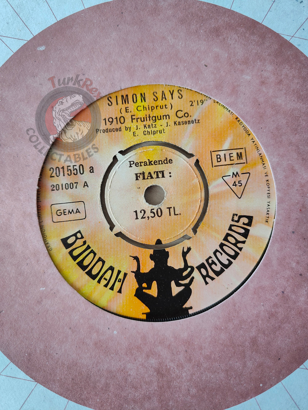 1910 Fruitgum Company – Simon Says 7" Turkish Pressing Vinyl Turkey Edition