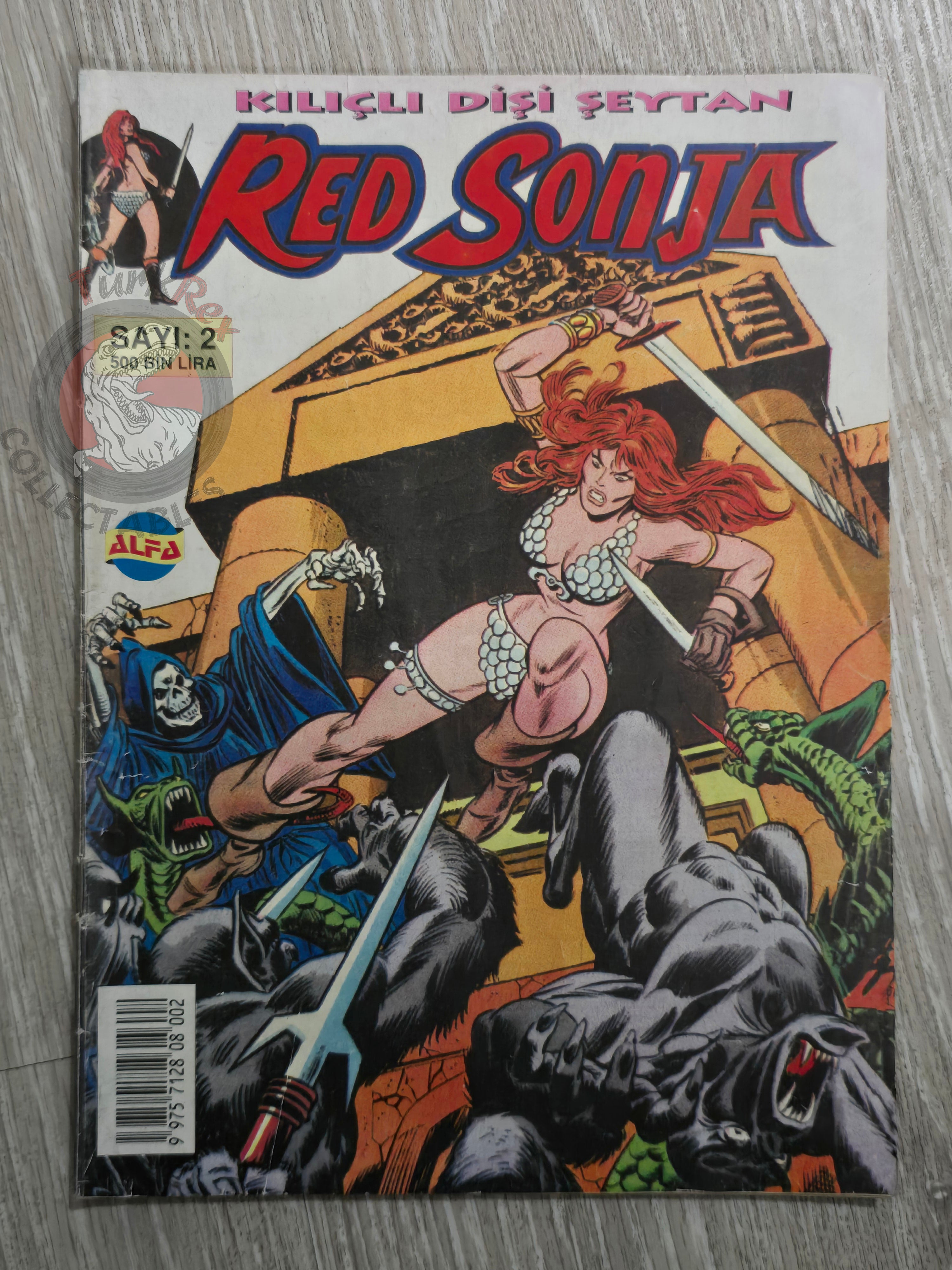 Red Sonja #2 2000 Turkish Comic Turkey Conan the Barbarian #43 #44 Ssoc #1