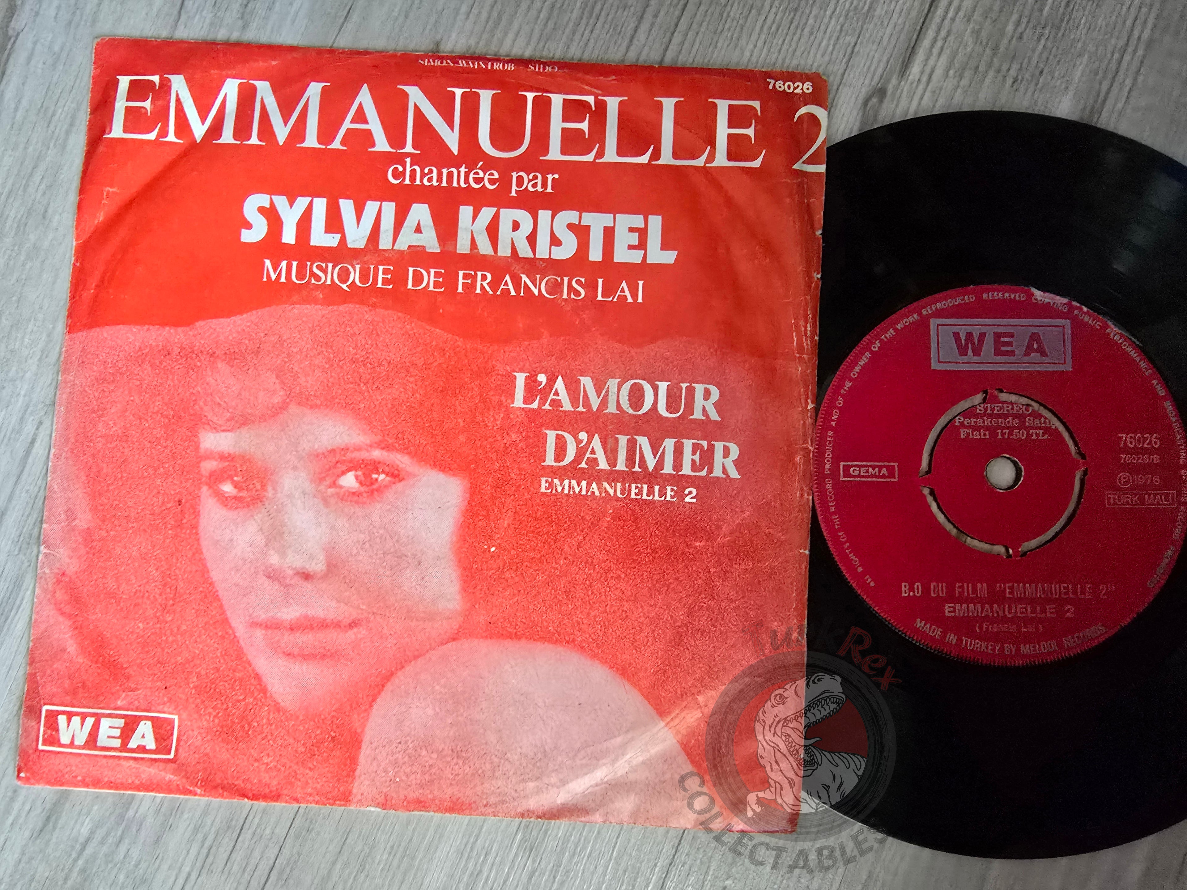 Emmanuelle 2 OST - Sylvia Kristel 7" Turkish Pressing Vinyl Turkey Edition