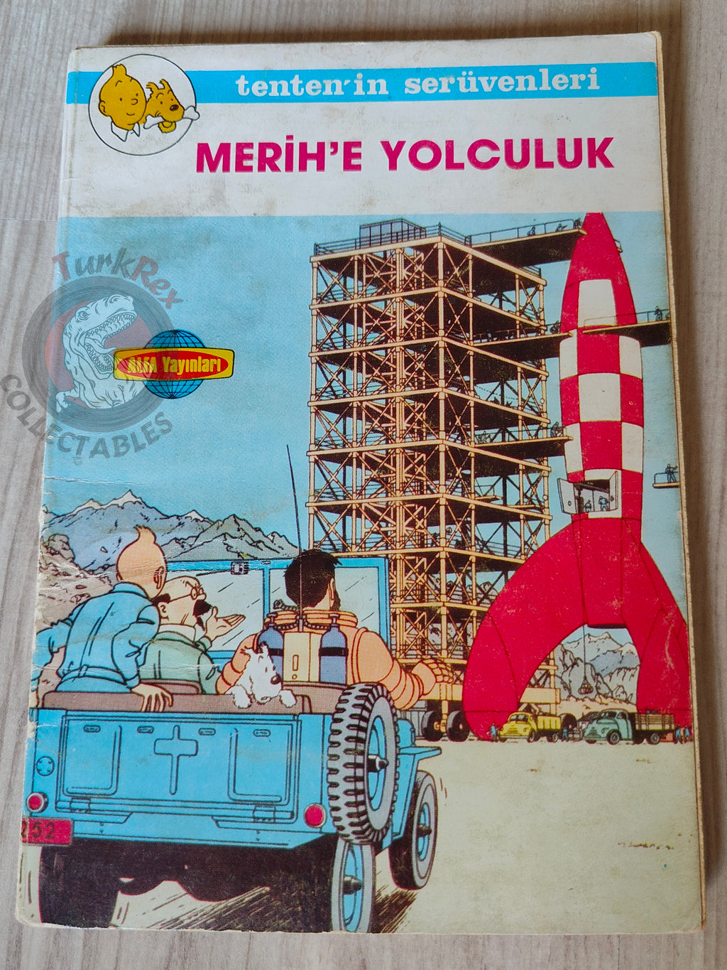 Tintin – Destination Moon mid 1980s Turkish Edition Comic Turkey 1