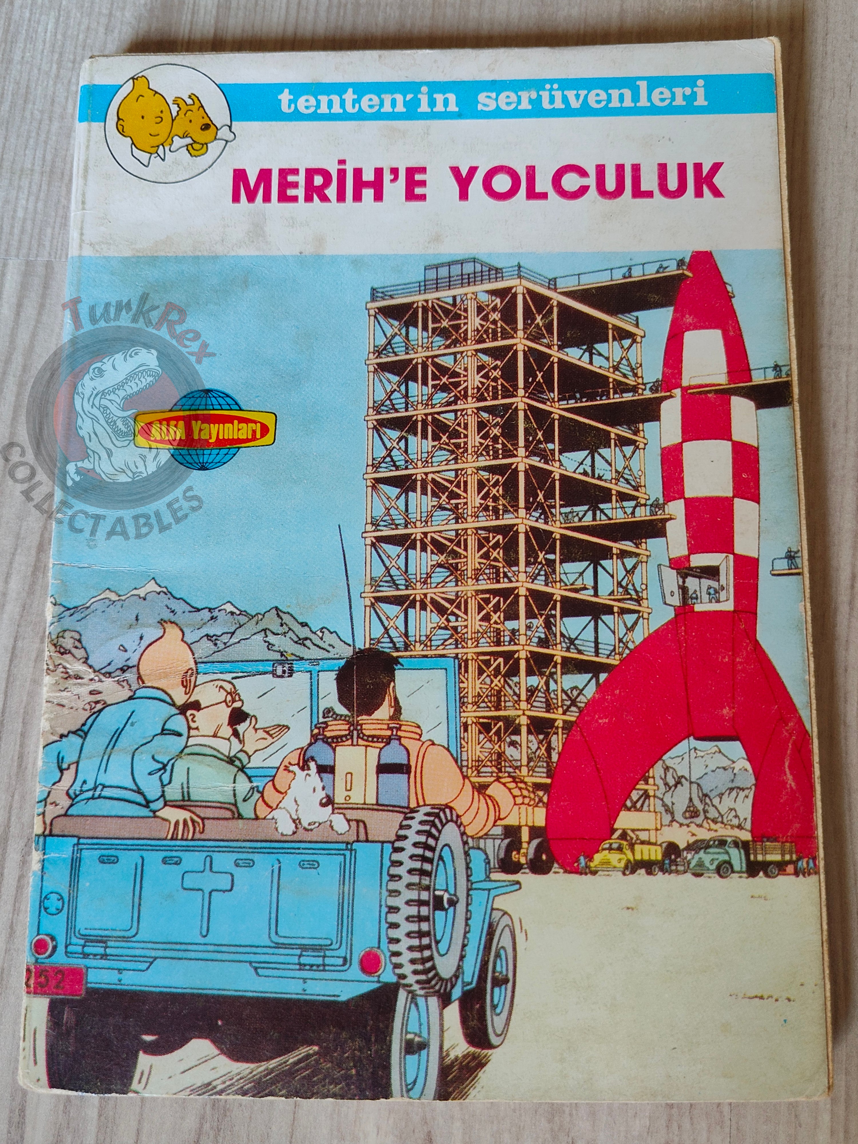 Tintin – Destination Moon mid 1980s Turkish Edition Comic Turkey 1