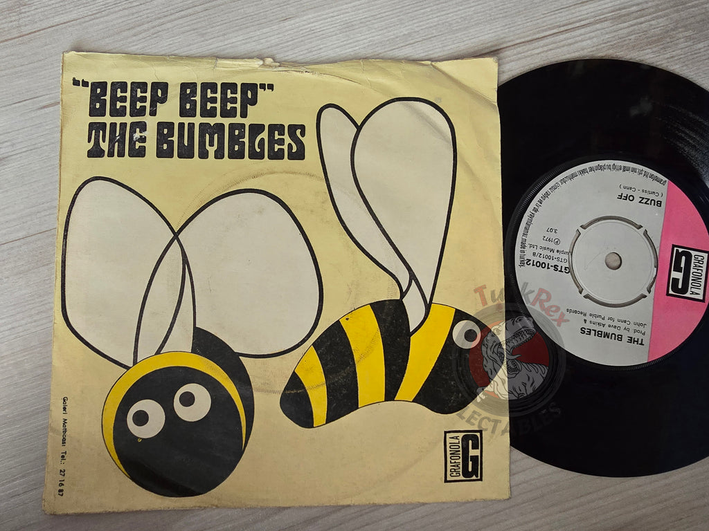 The Bumbles – Beep Beep / Buzz Off 7" Turkish Pressing Vinyl Turkey Edition