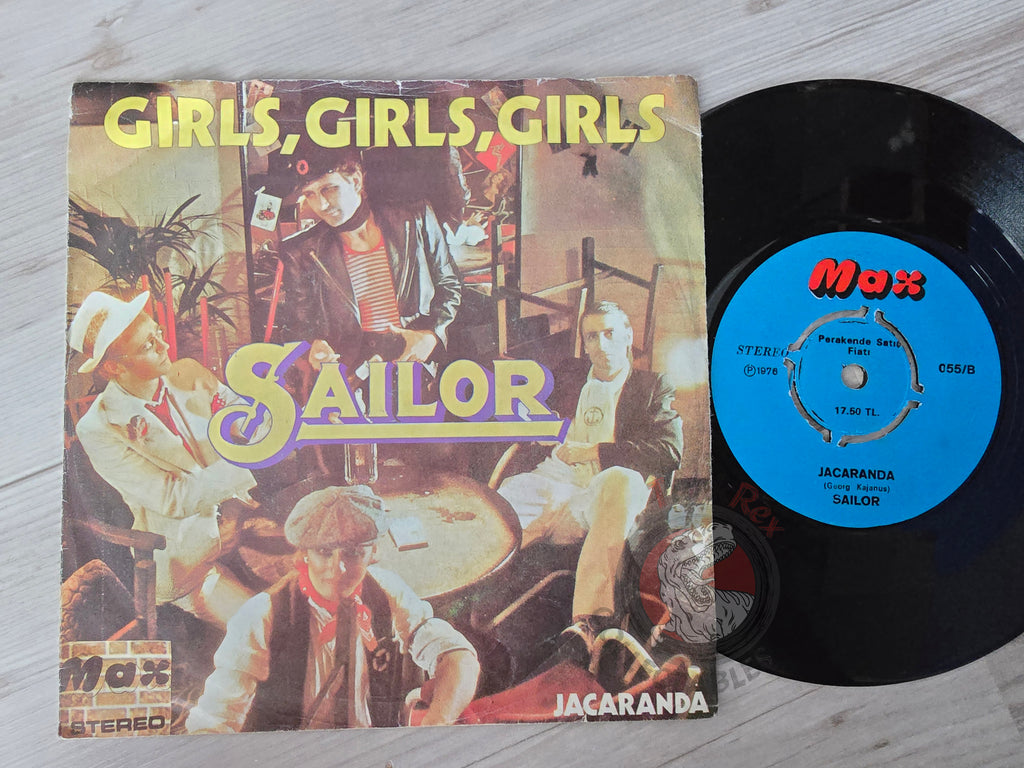 Sailor – Girls, Girls, Girls 7" Turkish Pressing Vinyl Turkey Edition