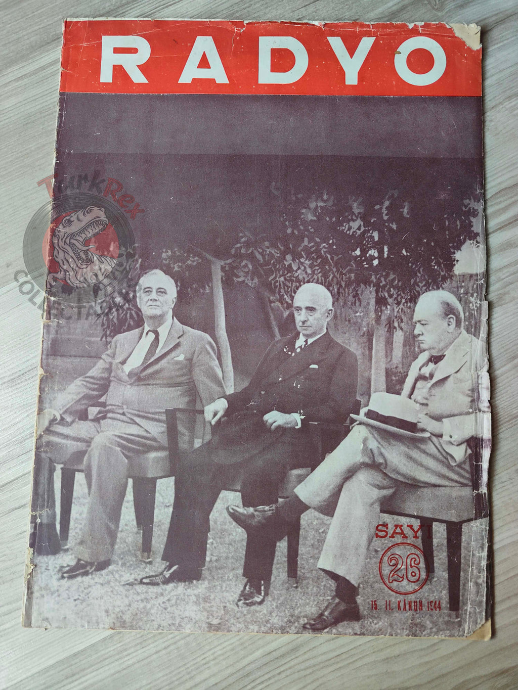 Radyo 1944 The Second Cairo Conference Turkish Magazine Turkey WW2 Radio Roosevelt Churchill Ismet Inönü