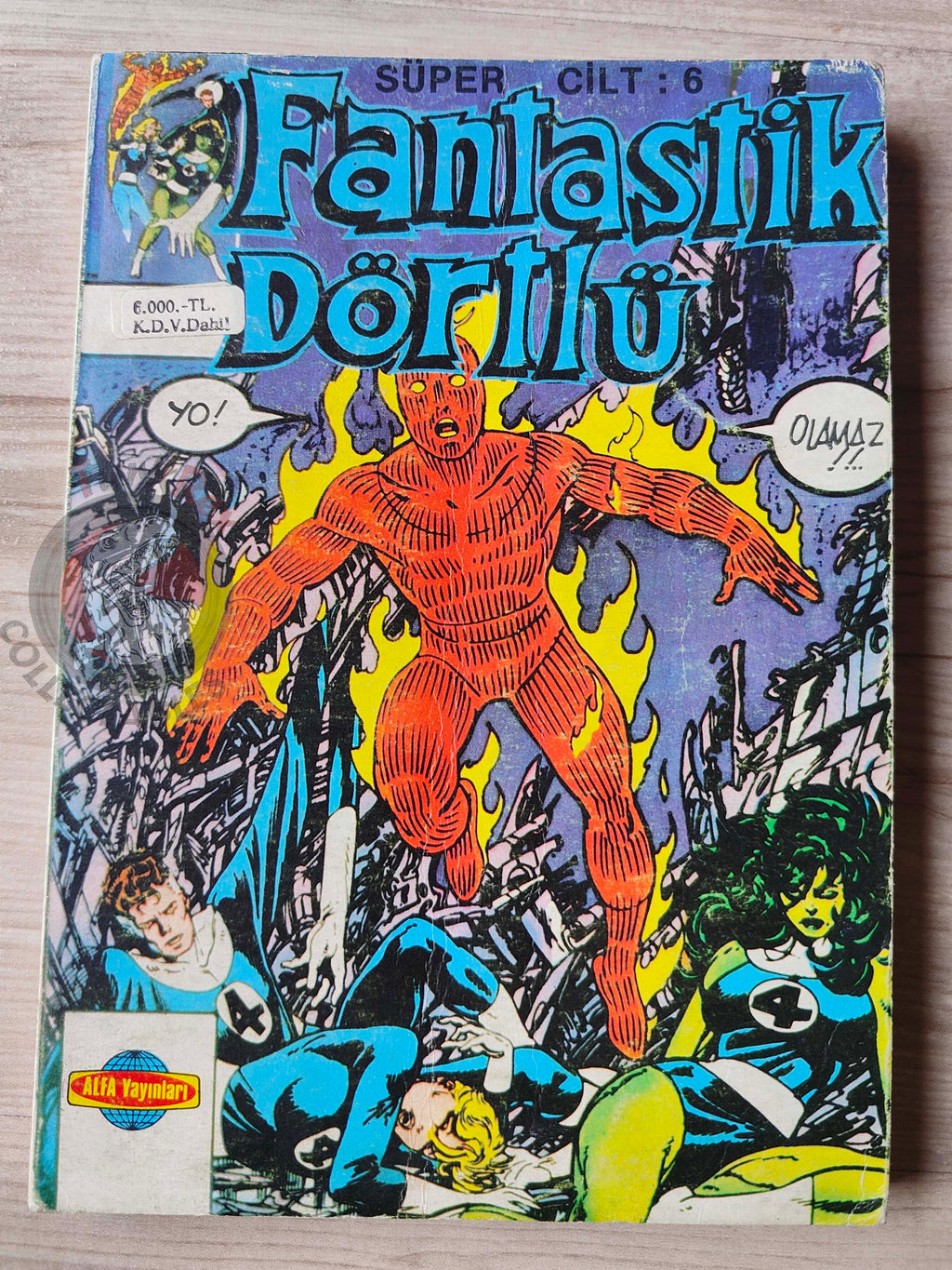 Fantastic Four Volume #6 1989 Turkish Comic Turkey #217 - #220 #225 - #228