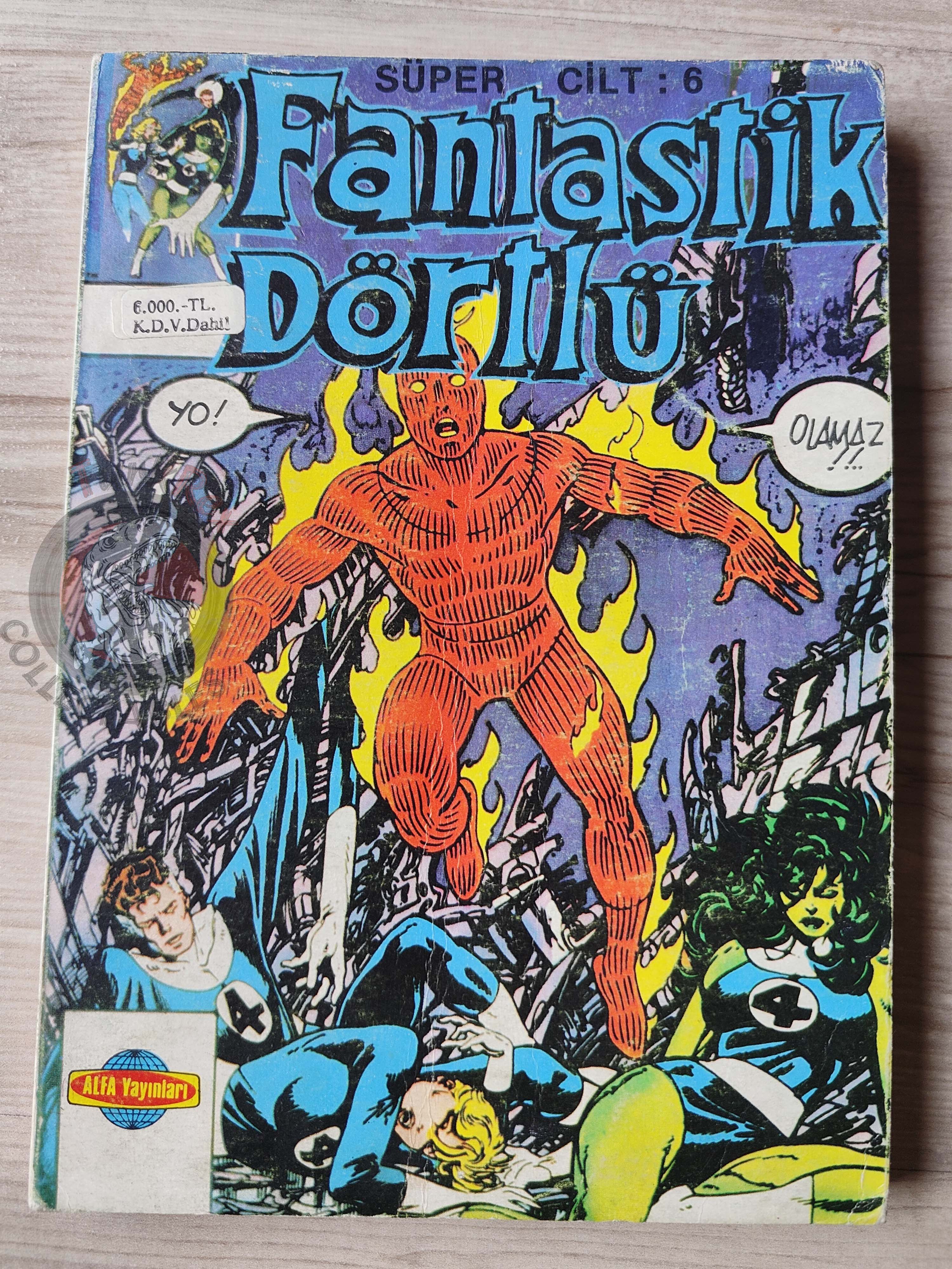 Fantastic Four Volume #6 1989 Turkish Comic Turkey #217 - #220 #225 - #228