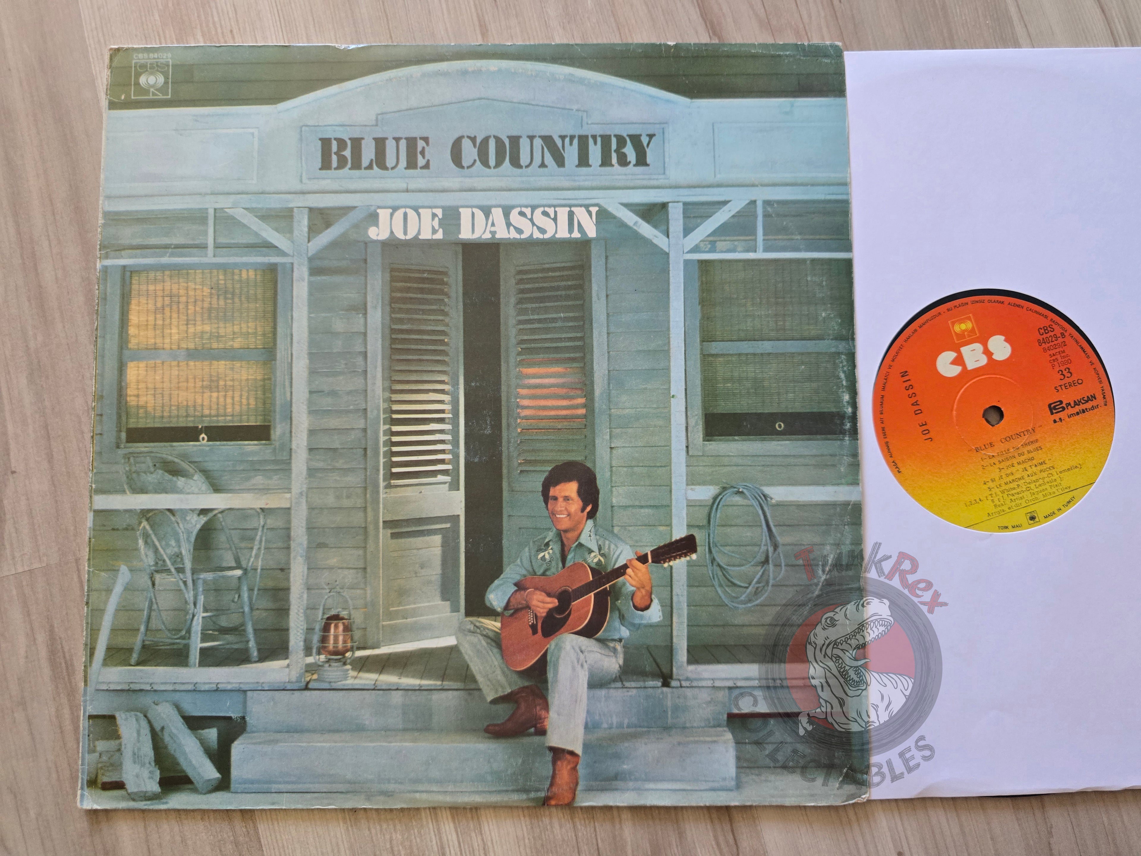 Joe Dassin – Blue Country Turkish Pressing Vinyl Turkey Edition