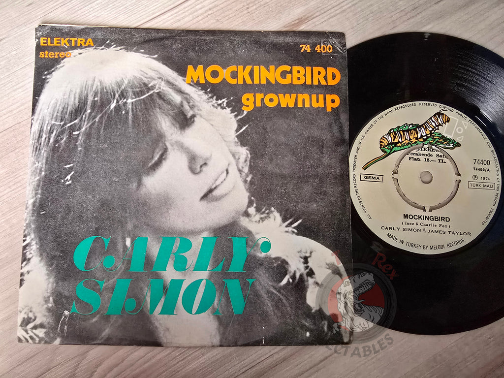 Carly Simon & James Taylor – Mockingbird 7" Turkish Pressing Vinyl Turkey Edition
