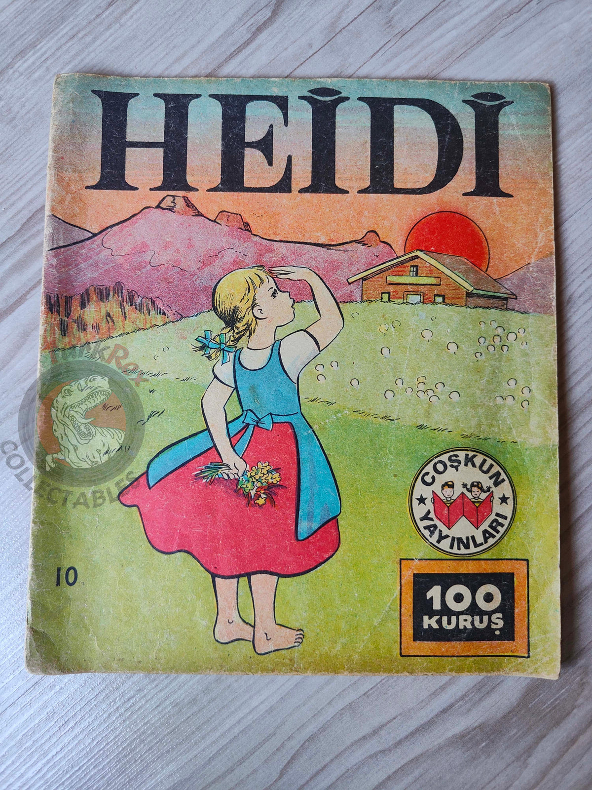 Johanna Spyri – Heidi 1960s Turkish Book Turkey Illustrated