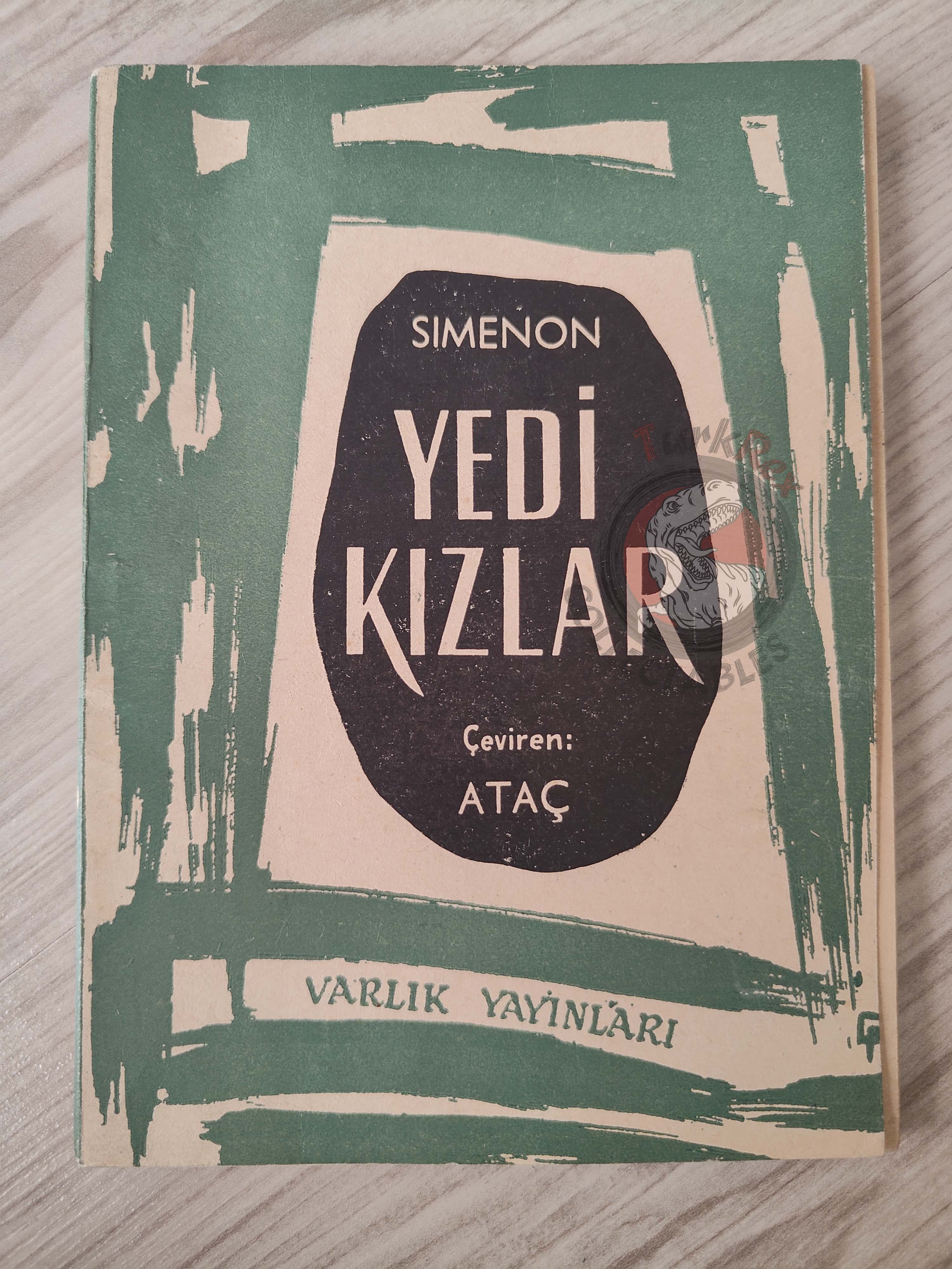 Georges Simenon – Maison des Sept Jeunes Filles 1960 1st Turkish Book Turkey
