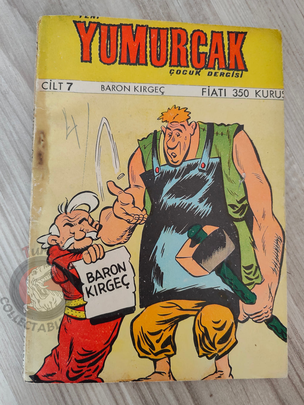 Belloy - Le Baron Maudit 1970 Turkish Comic Turkey Uderzo Yumurcak Mag #7