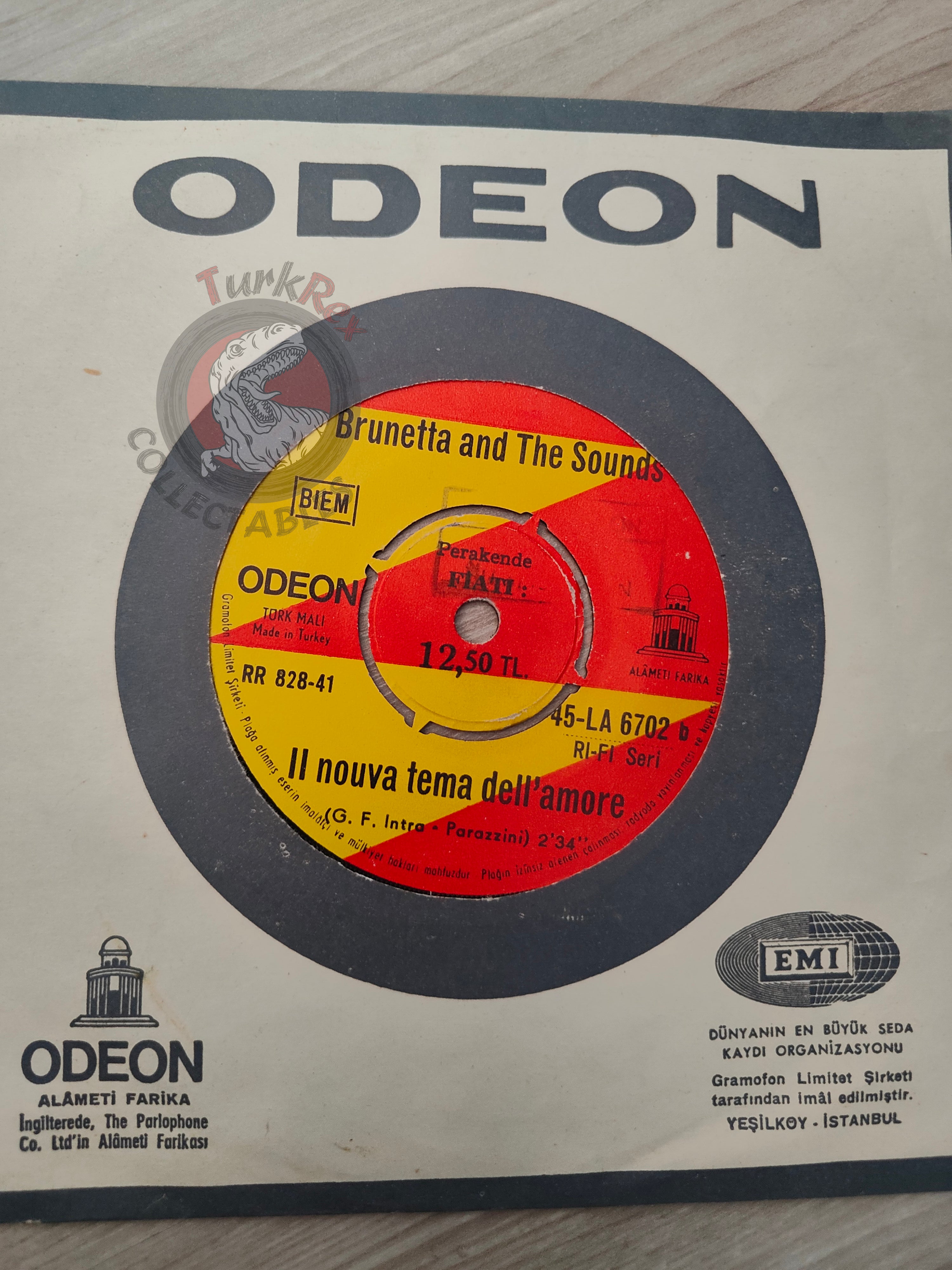 Brunetta And The Sounds – Felicità Felicità 7"  Turkish Pressing Vinyl Turkey Edition