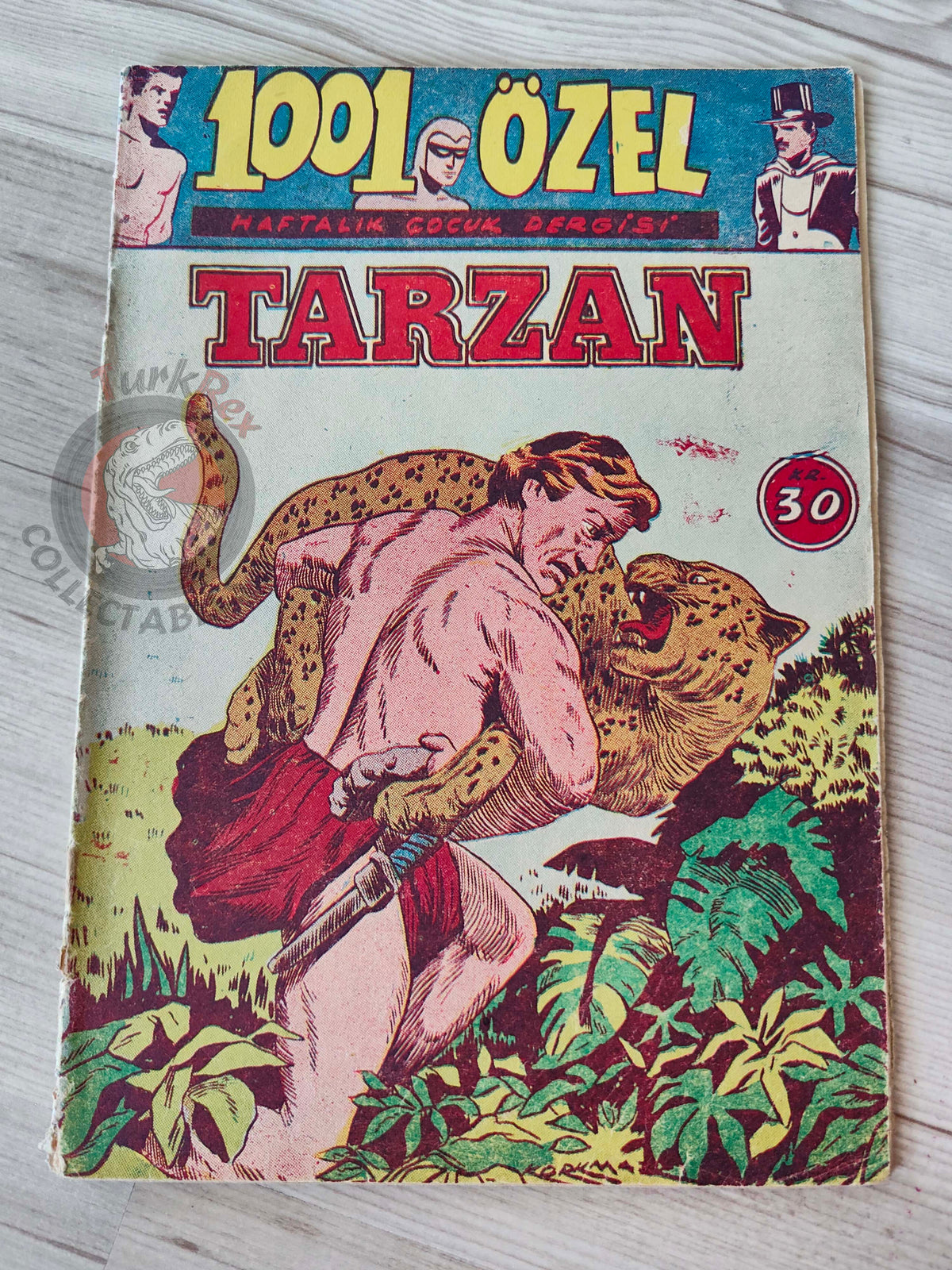 1001 Özel #148 1955 Tarzan - Brick Bradford Turkish Comic Mag Turkey