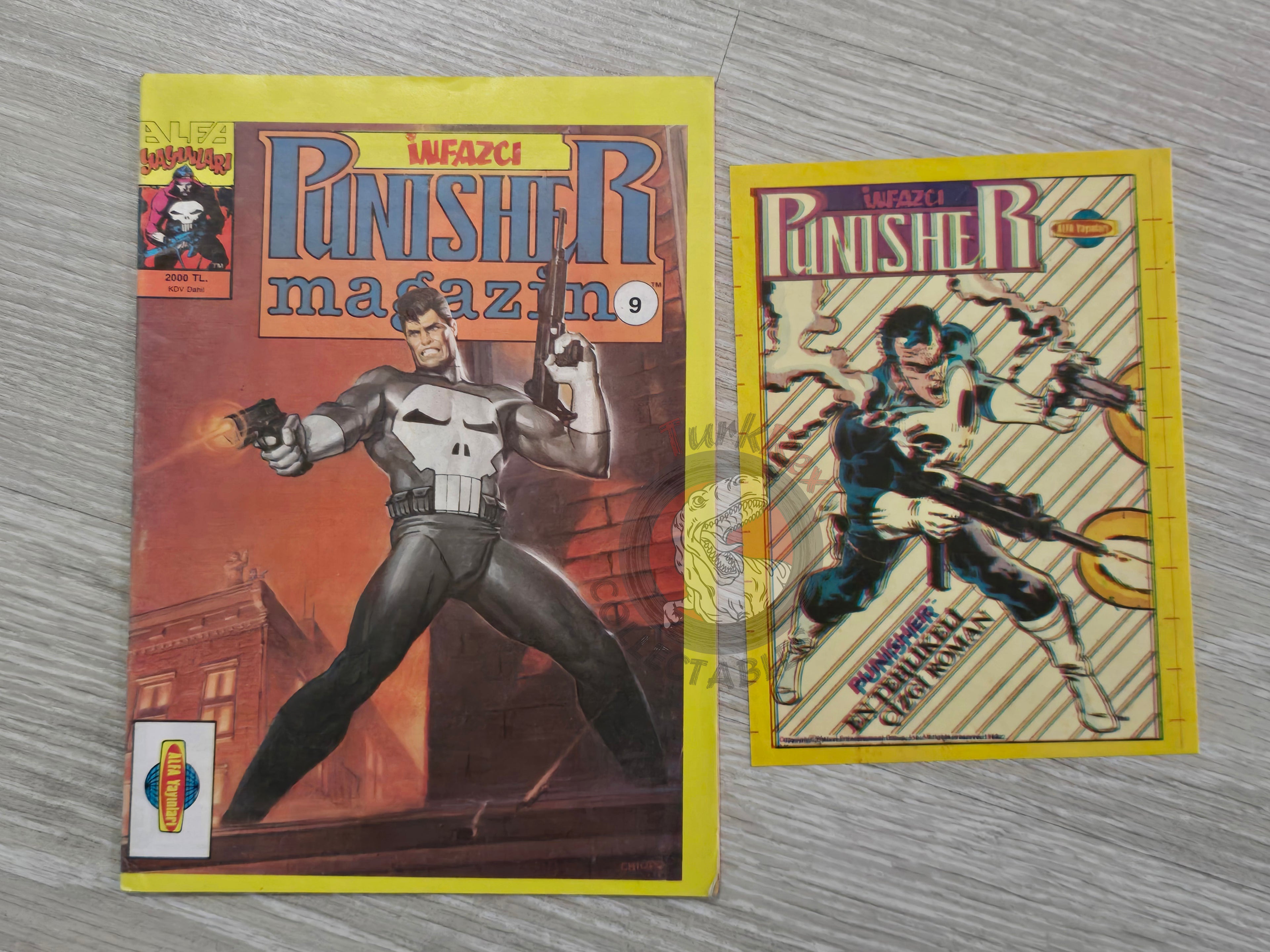 The Punisher #9 1992 Turkish Comic Turkey #2 1986 series Magazine #4