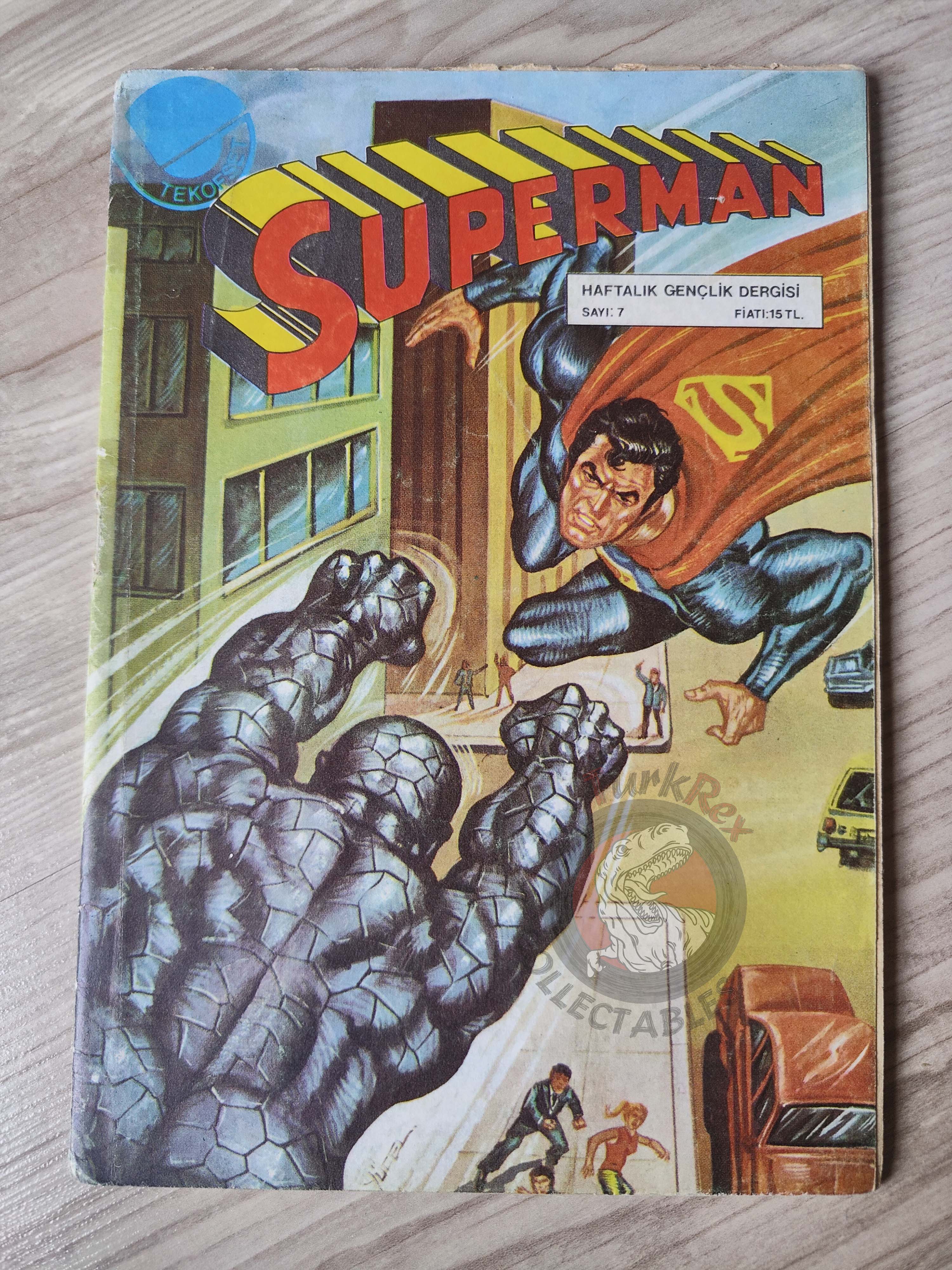 Superman #7 1979 Turkish Comic Turkey #329 Superboy #232 Fuss Pot Norman Mansbridge