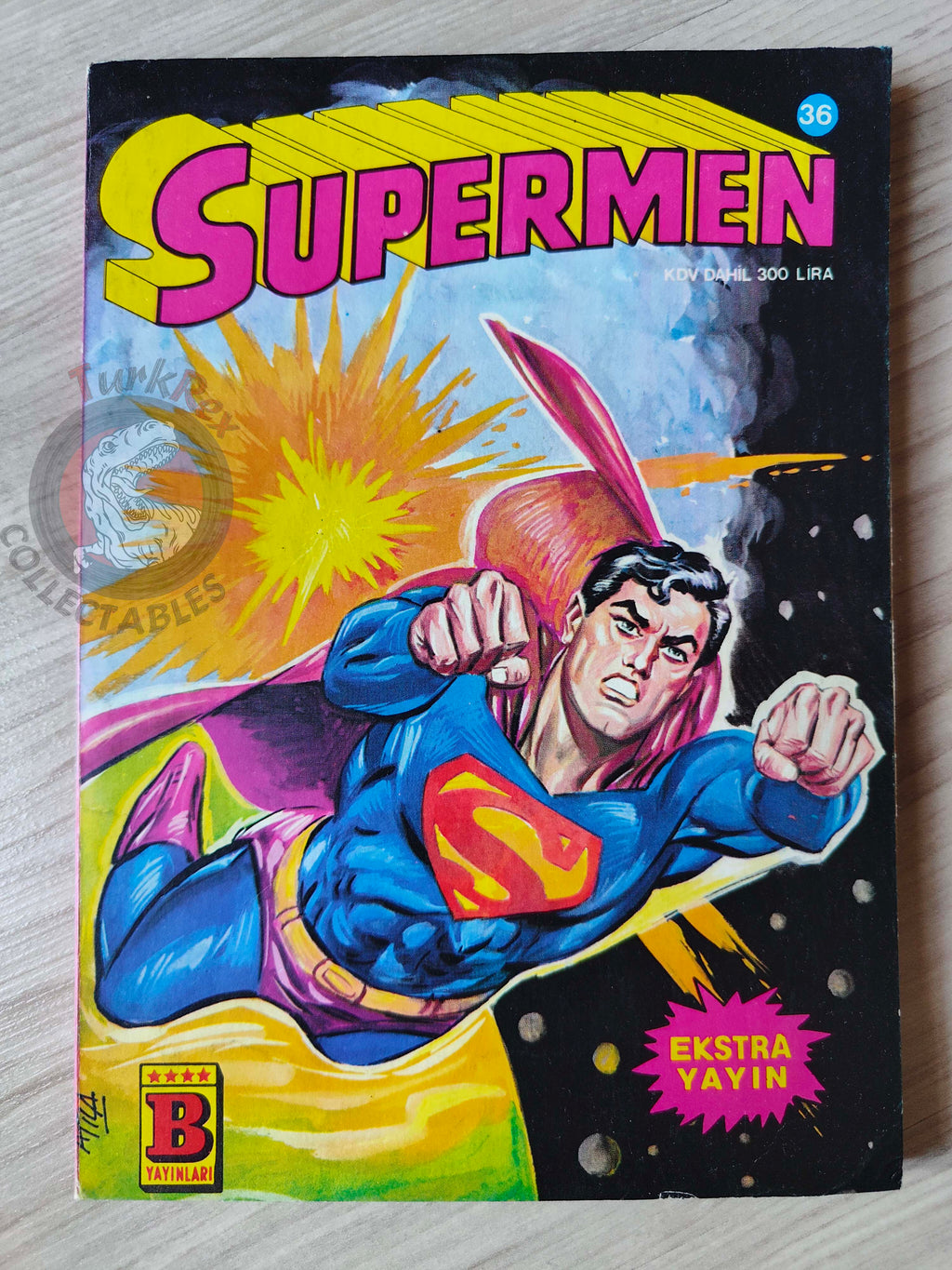 Superman #36 1985 Turkish Comic Turkey #385 #386 #284 Action Comics #544