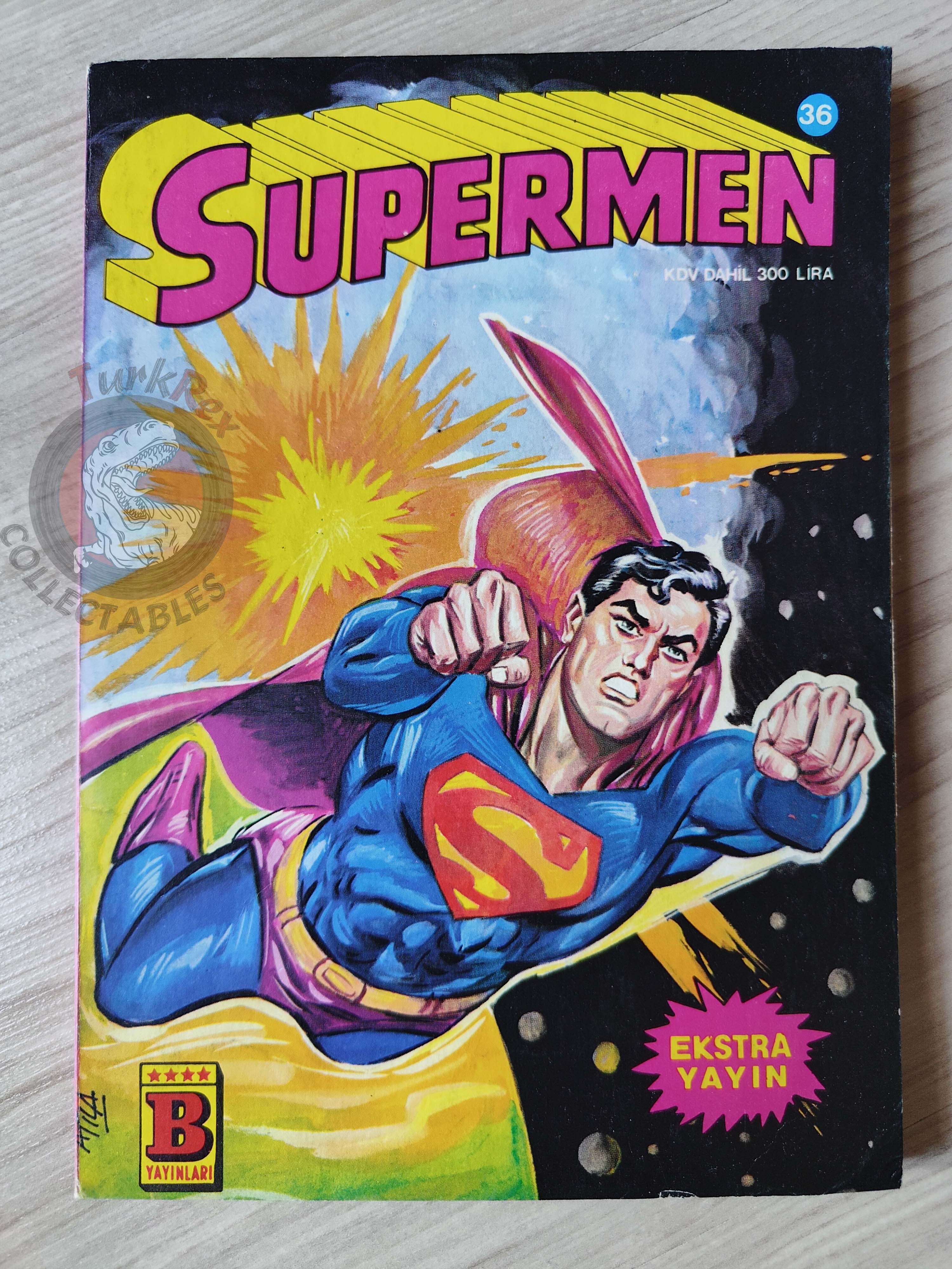 Superman #36 1985 Turkish Comic Turkey #385 #386 #284 Action Comics #544