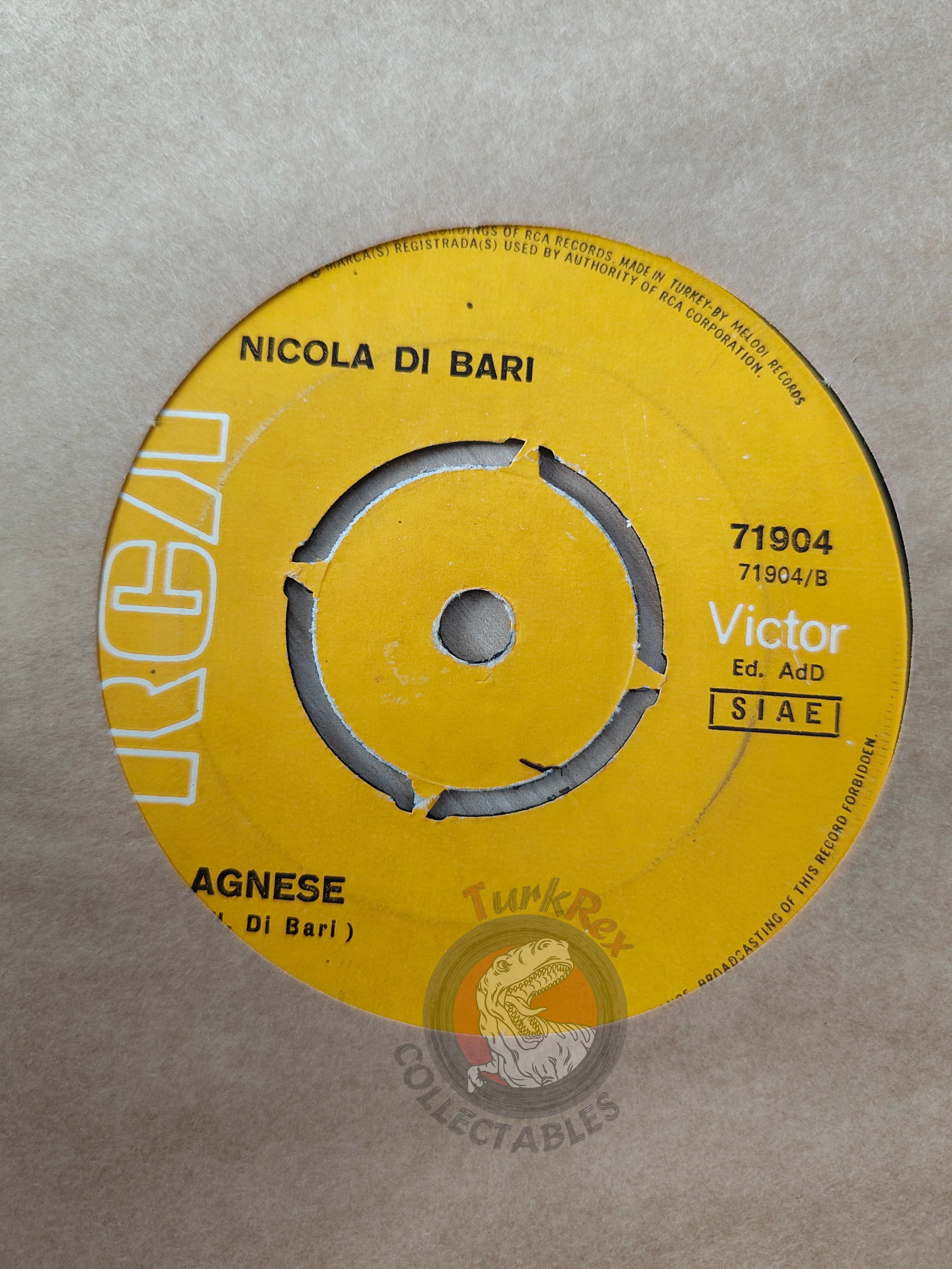Nicola Di Bari – Il Cuore E Uno Zingaro 7" Turkish Pressing Vinyl Turkey Edition Sanremo 2