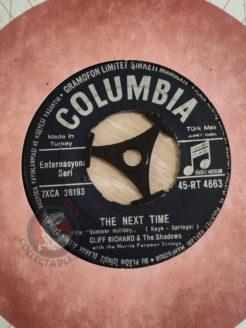 Cliff Richard And The Shadows – The Next Time 7" Turkish Pressing Vinyl Turkey Edition 2