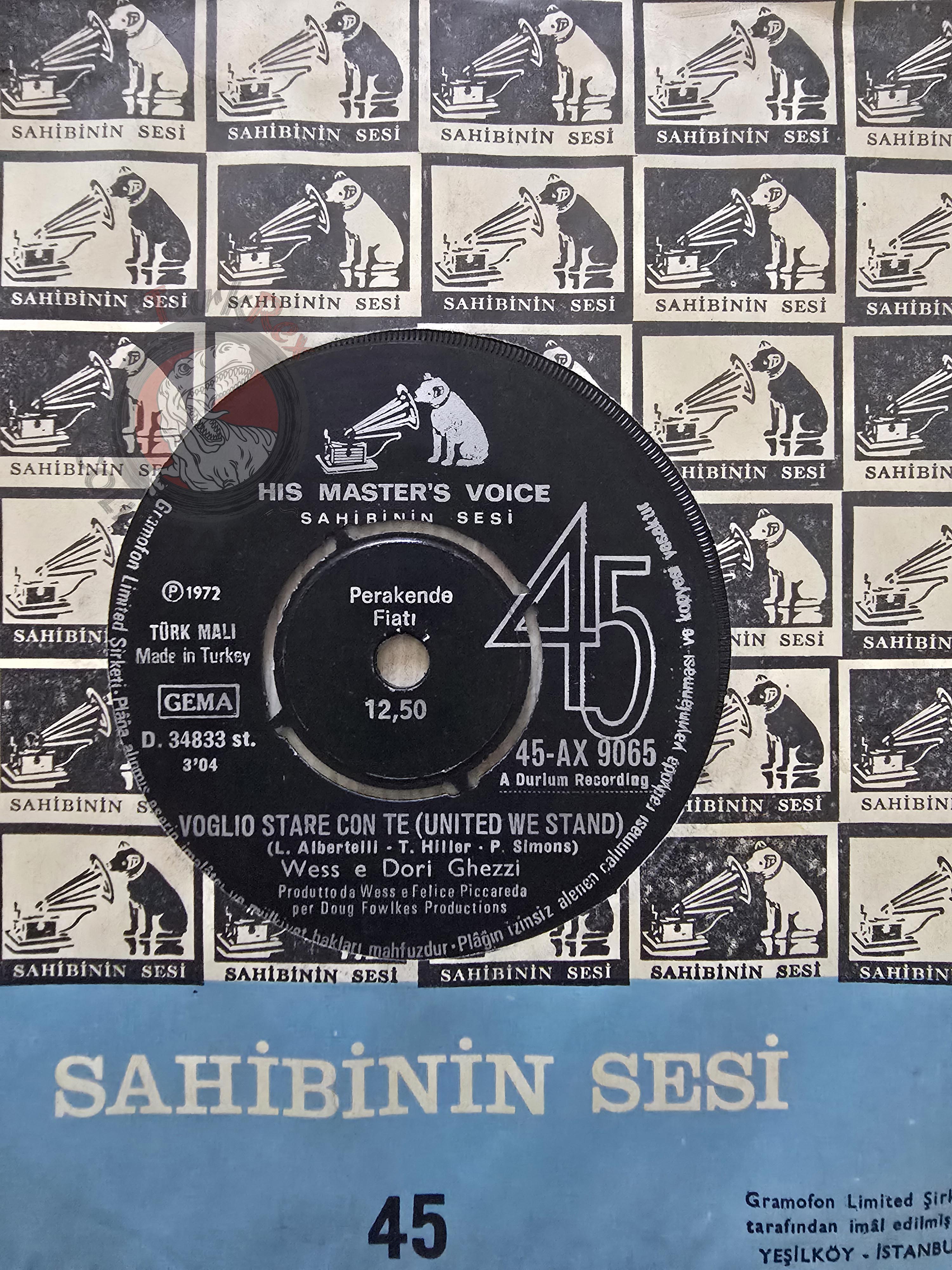 Wess And The Airedales / Wess E Dori Ghezzi 7" Turkish Pressing Vinyl Turkey Edition