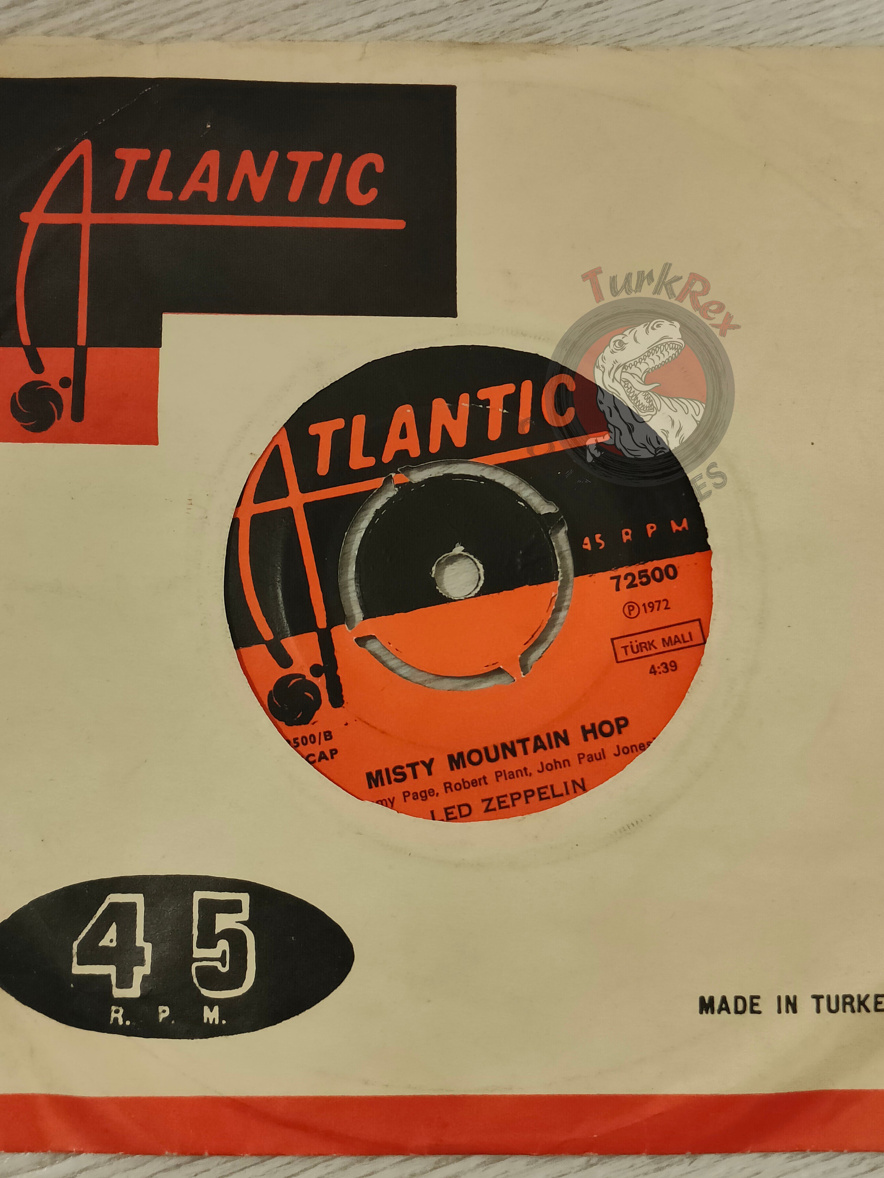 Led Zeppelin – Black Dog 7" Turkish Pressing Vinyl Turkey Edition 1
